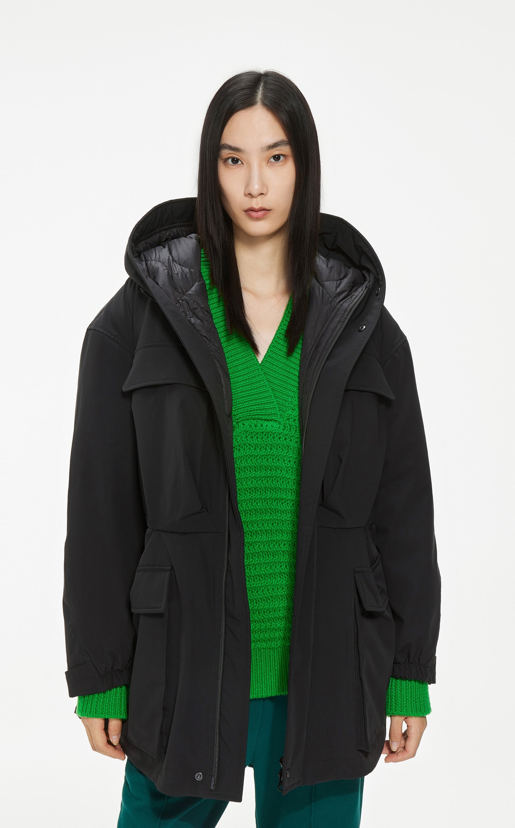Parka Daunenjacke BLACK