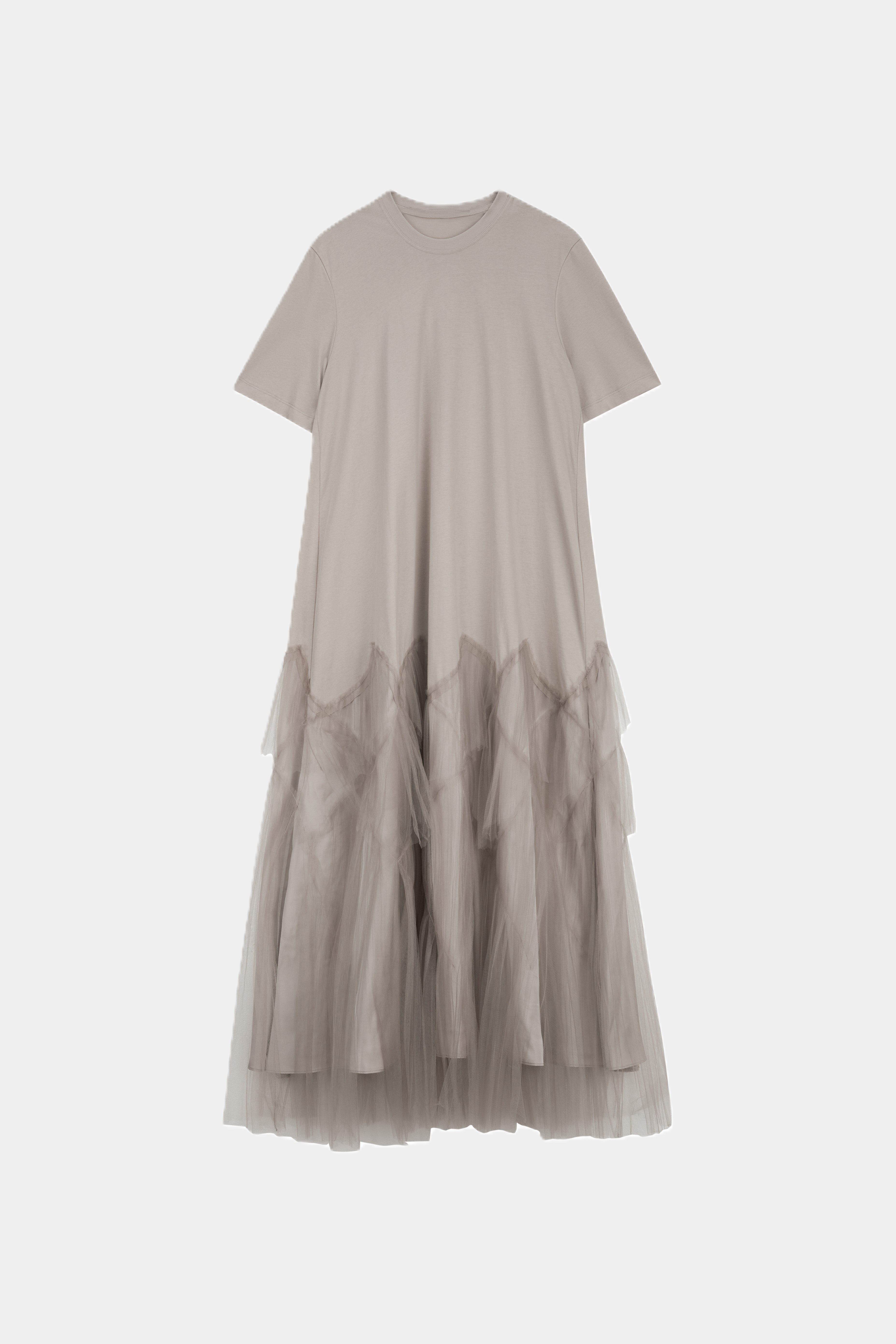 T-Shirt Dress LIGHT GREY