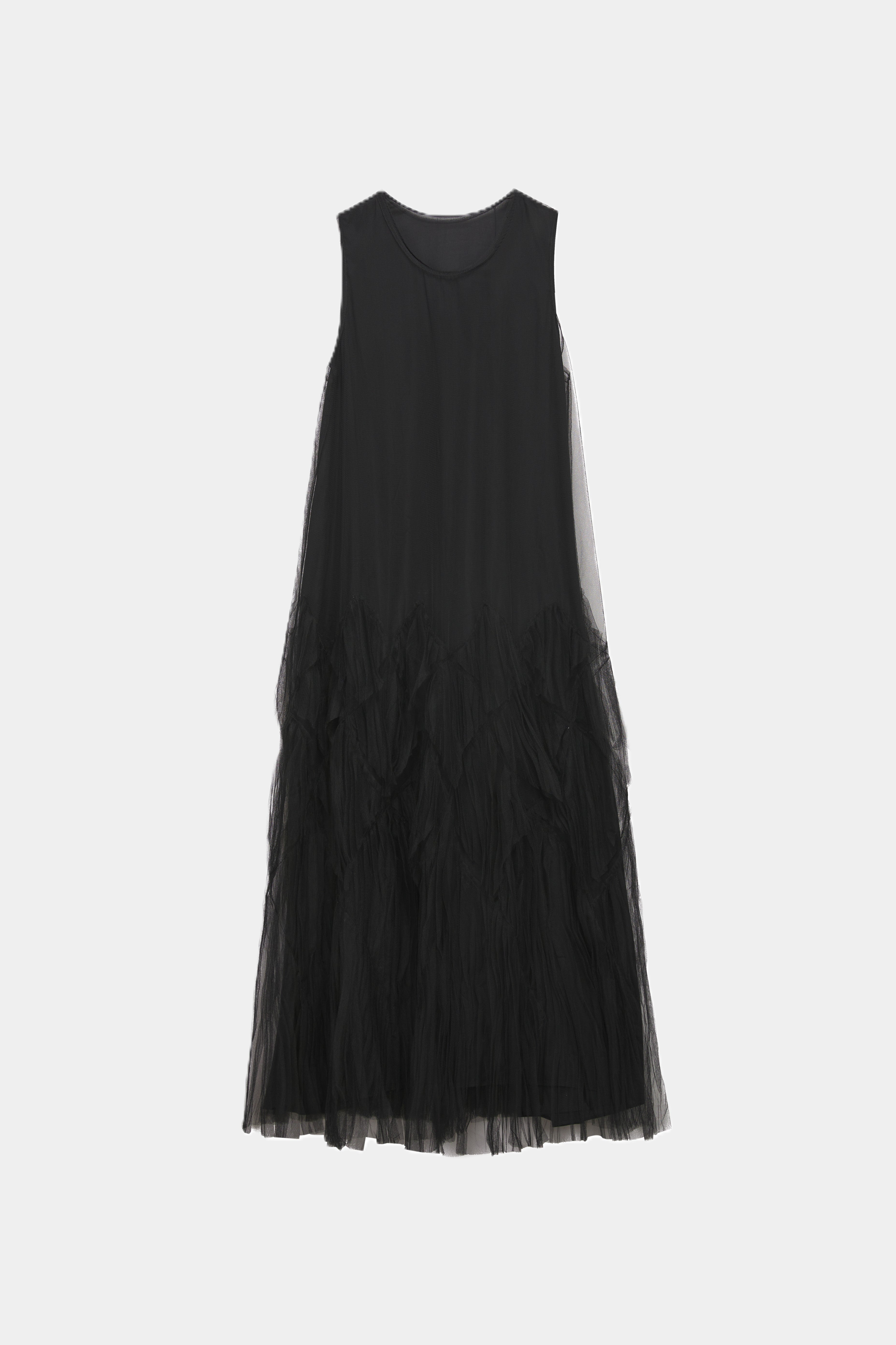 Mesh-Kleid BLACK