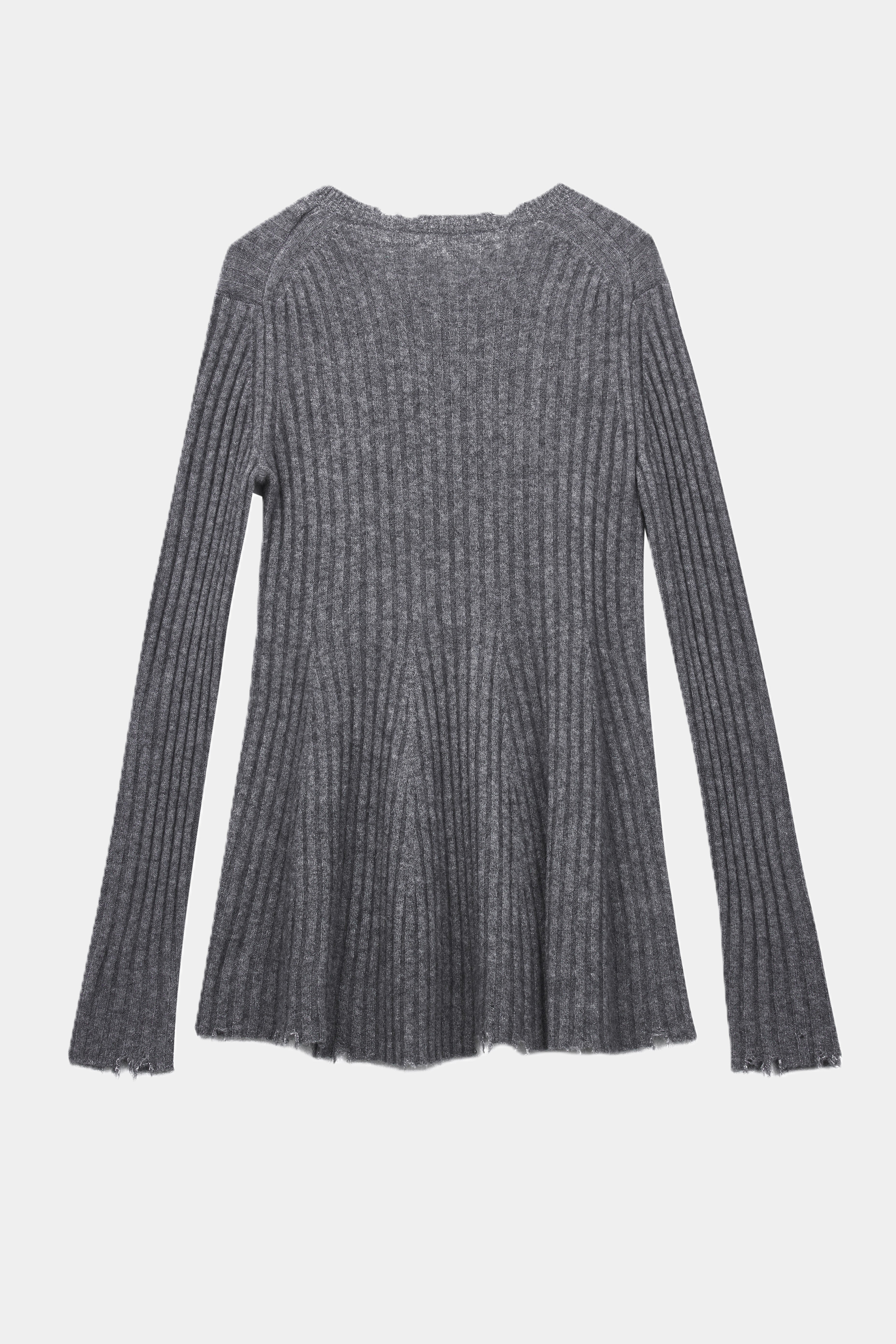 Pull en cachemire GRIS FONCÉ