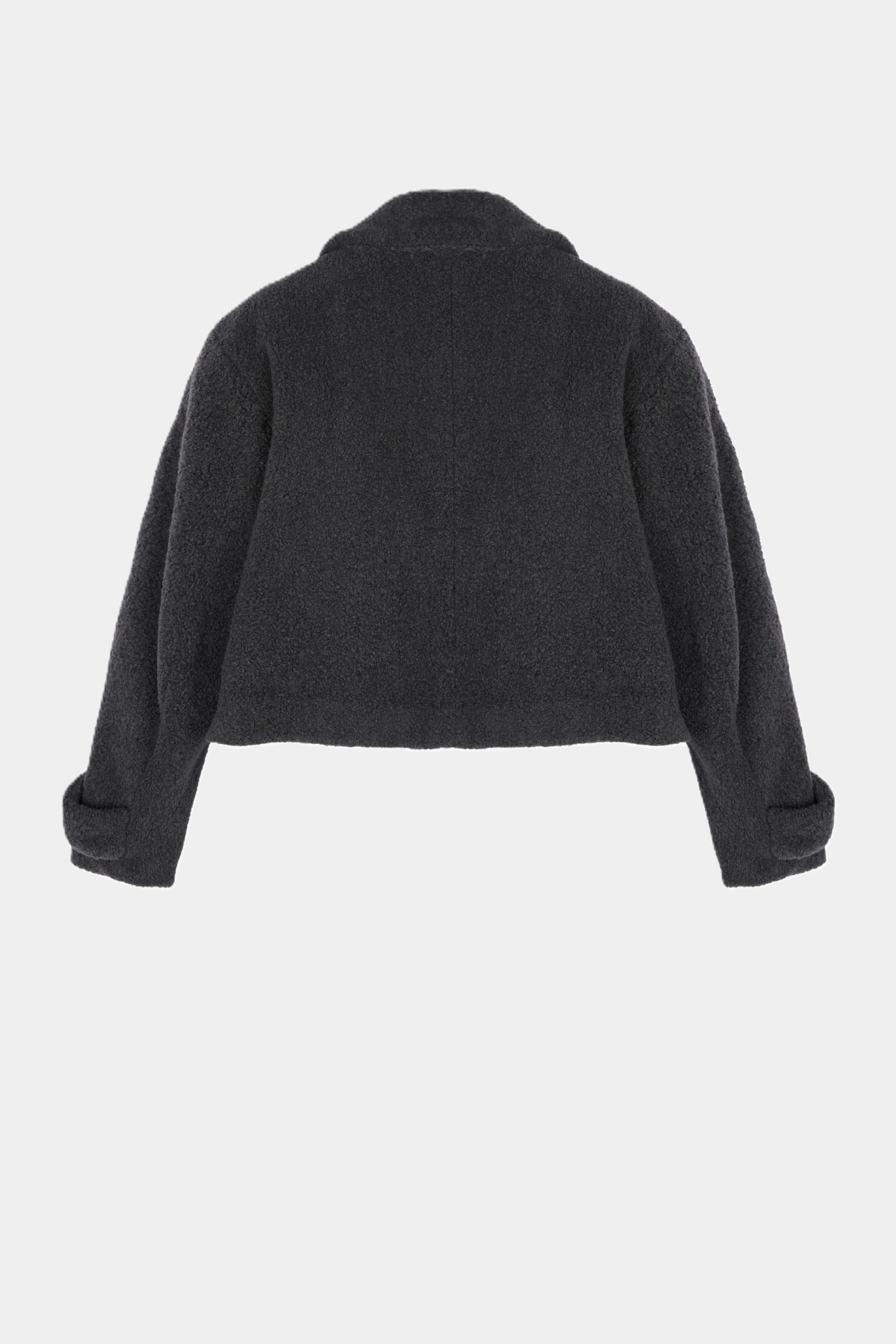 Faux Fur Jacket DARK GREY