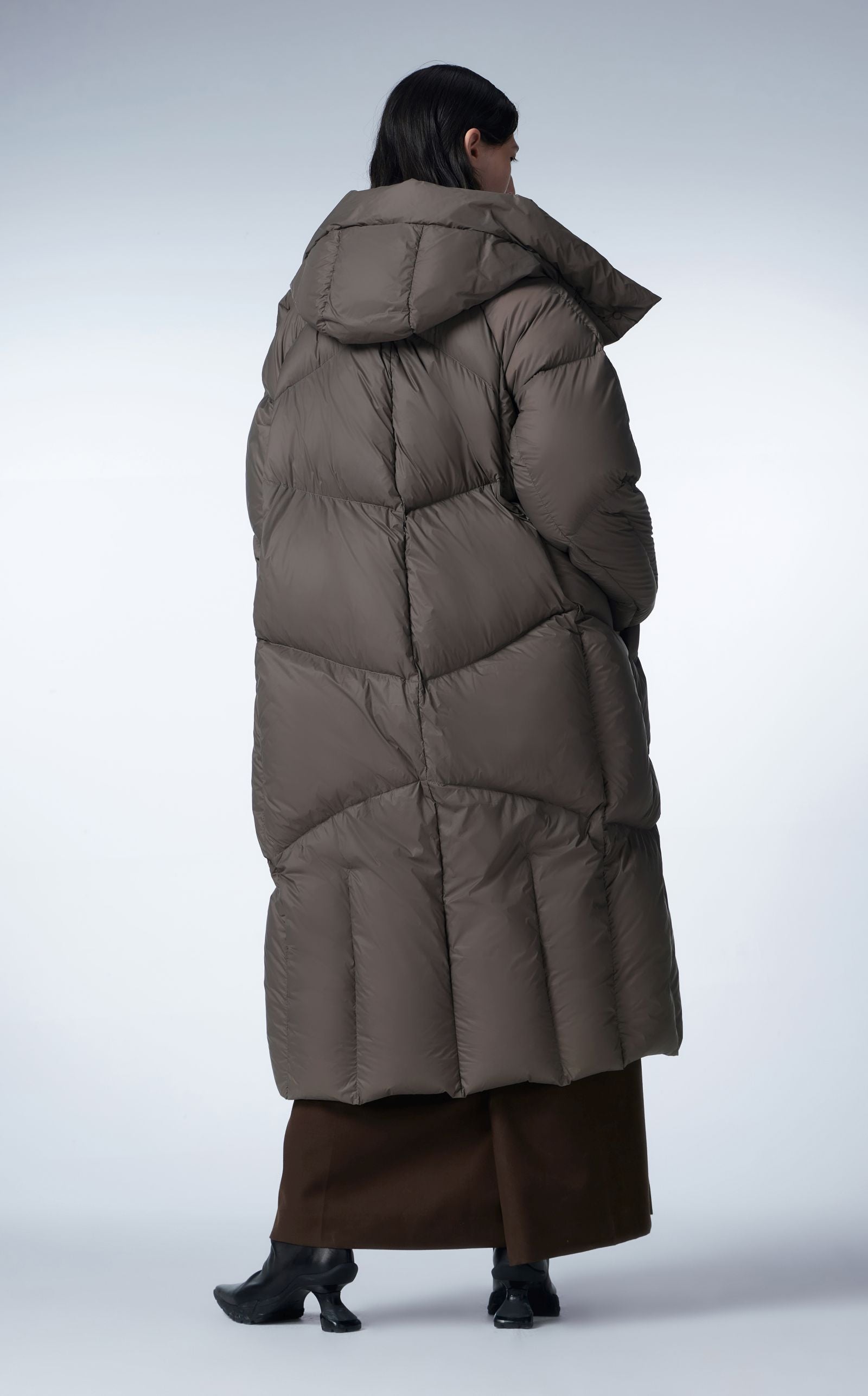 Manteau en duvet TAUPE