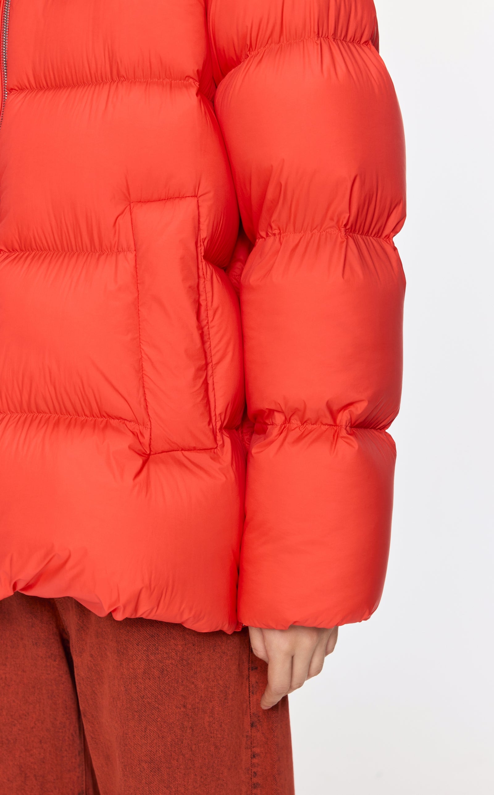 Damen Regular Daunenjacke mit Wärme & Stehkragen Korallen Rot JNBY