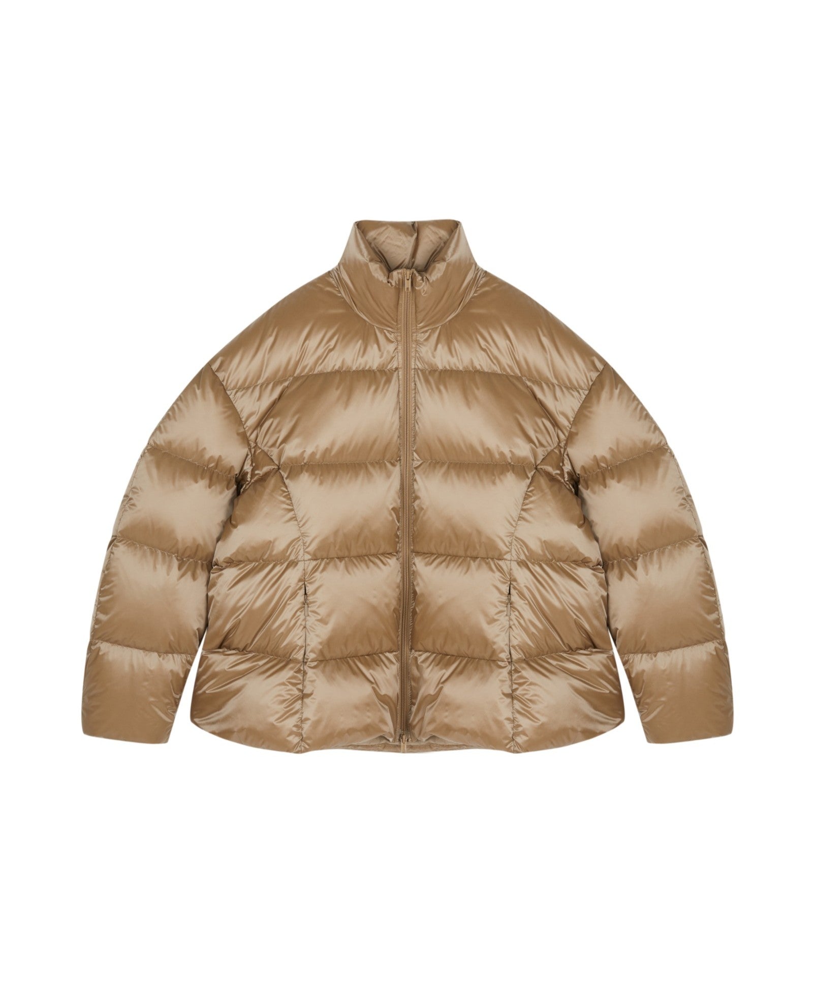 Damen Oversize Daunenmantel mit Stehkragen Gold JNBY