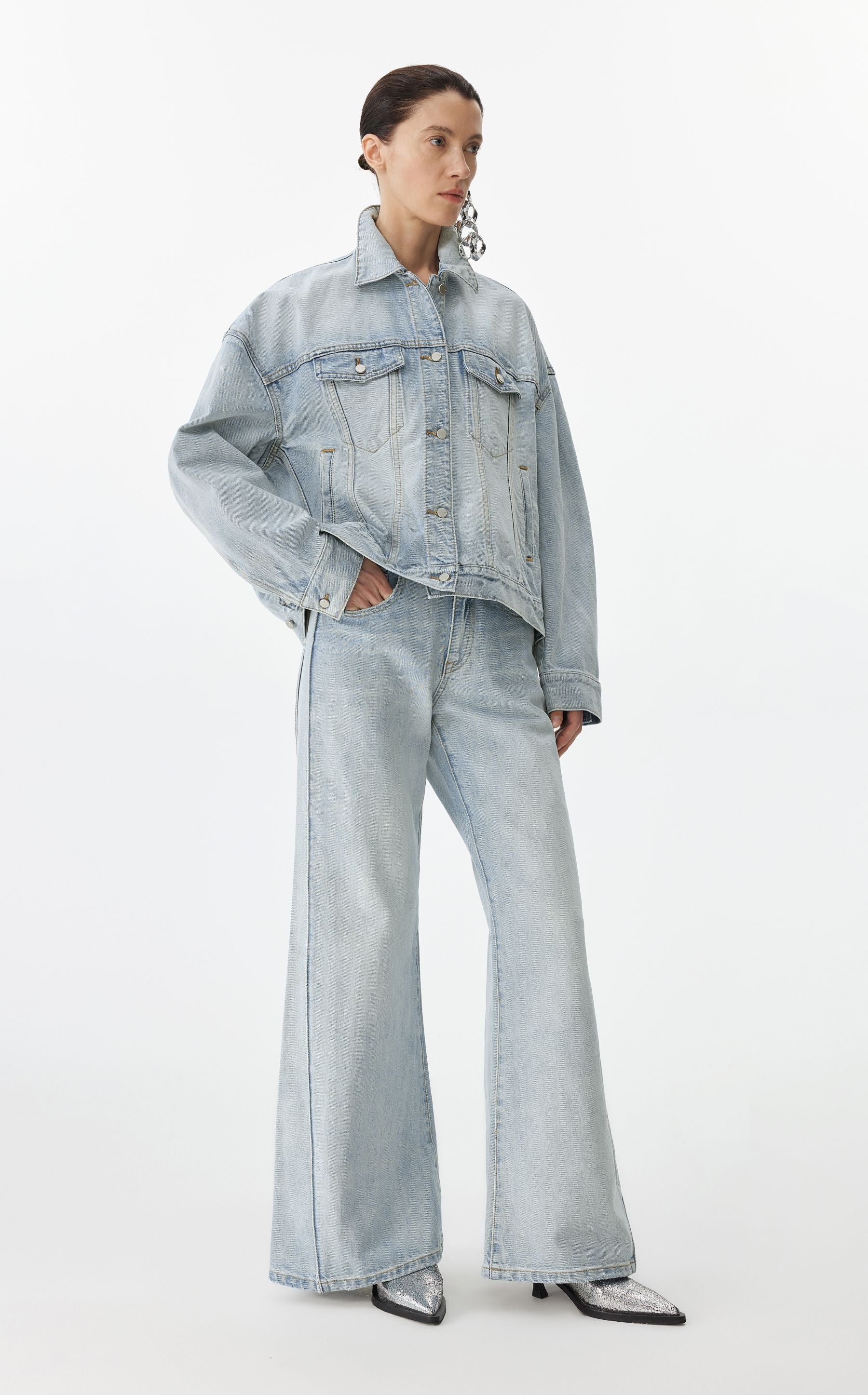 JNBY Jeanshose A-Linien Fit in LIGHT BLUE