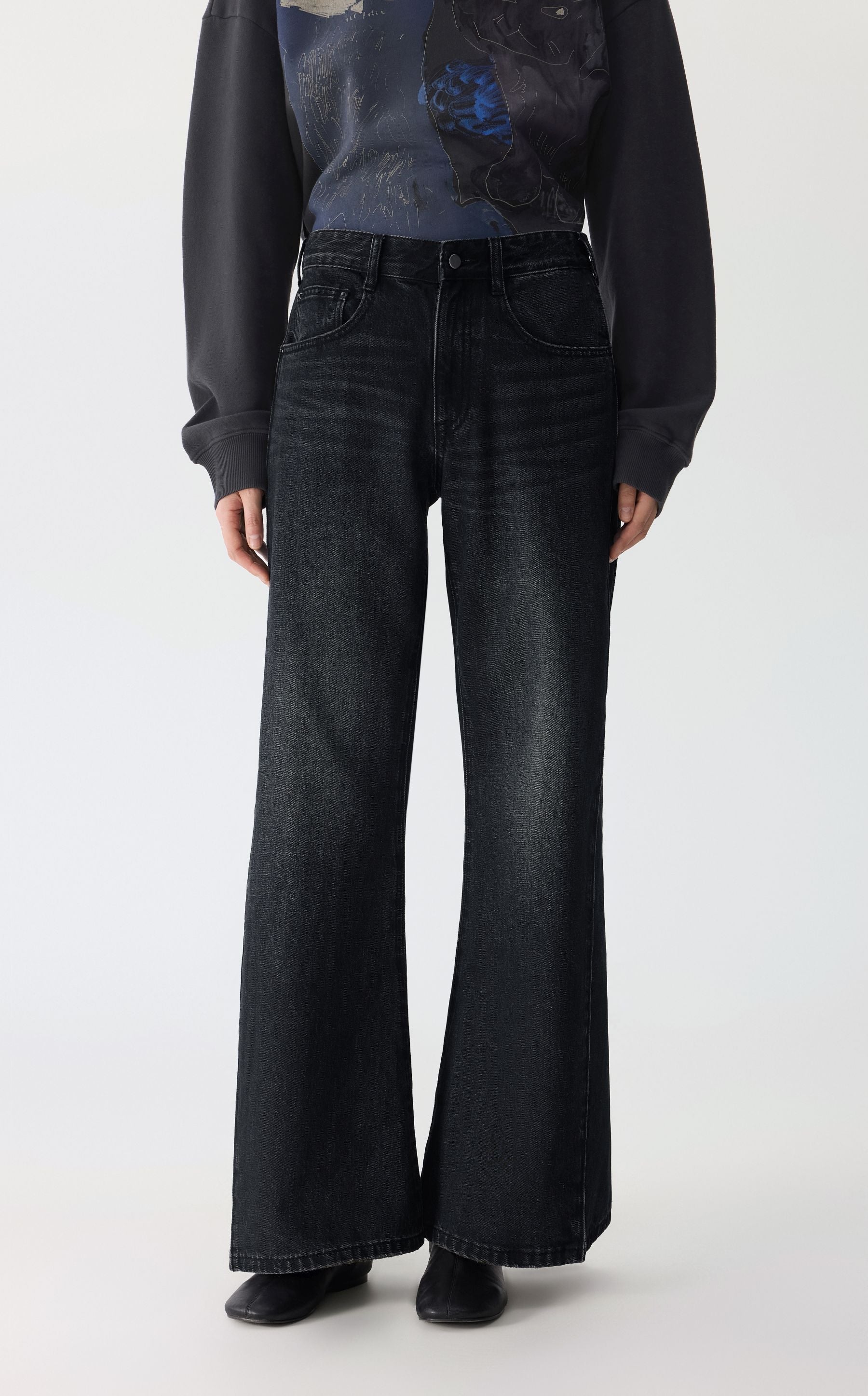 JNBY Jeanshose A-Linien Fit in DENIM BLACK