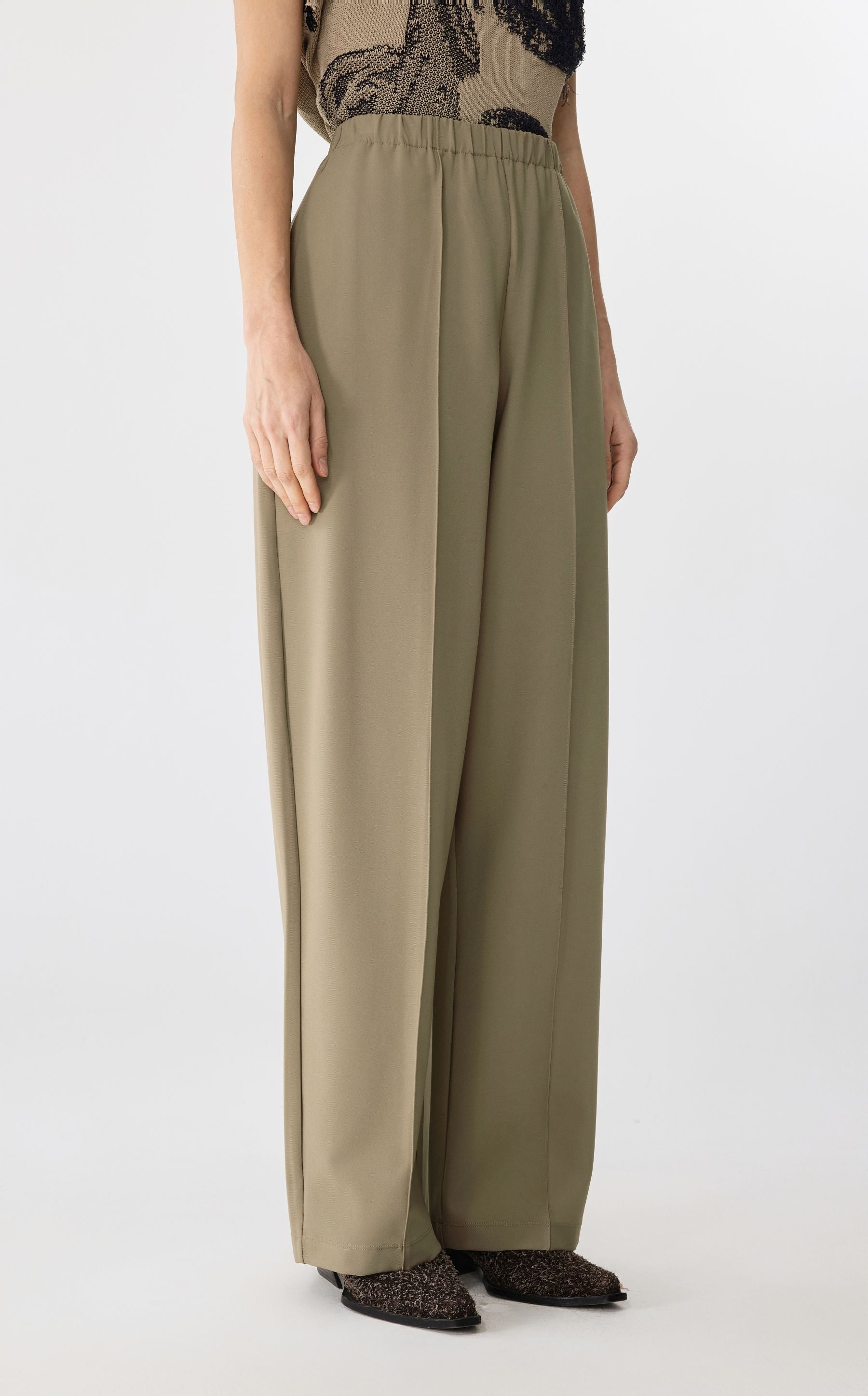 JNBY modische Hose mit Ziernaht LIGHT COFFEE