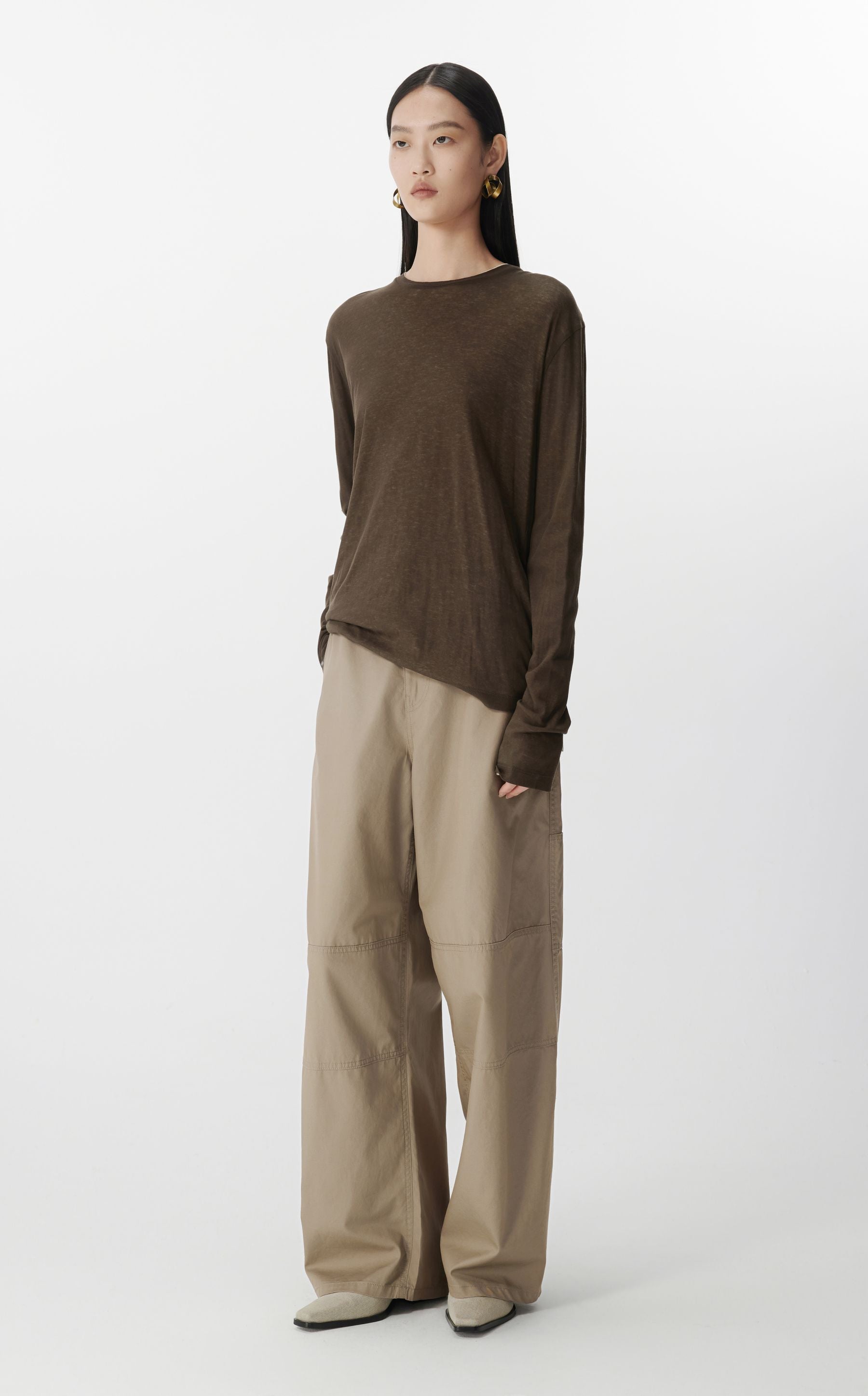 JNBY Hose im Wide Fit LIGHT BROWN