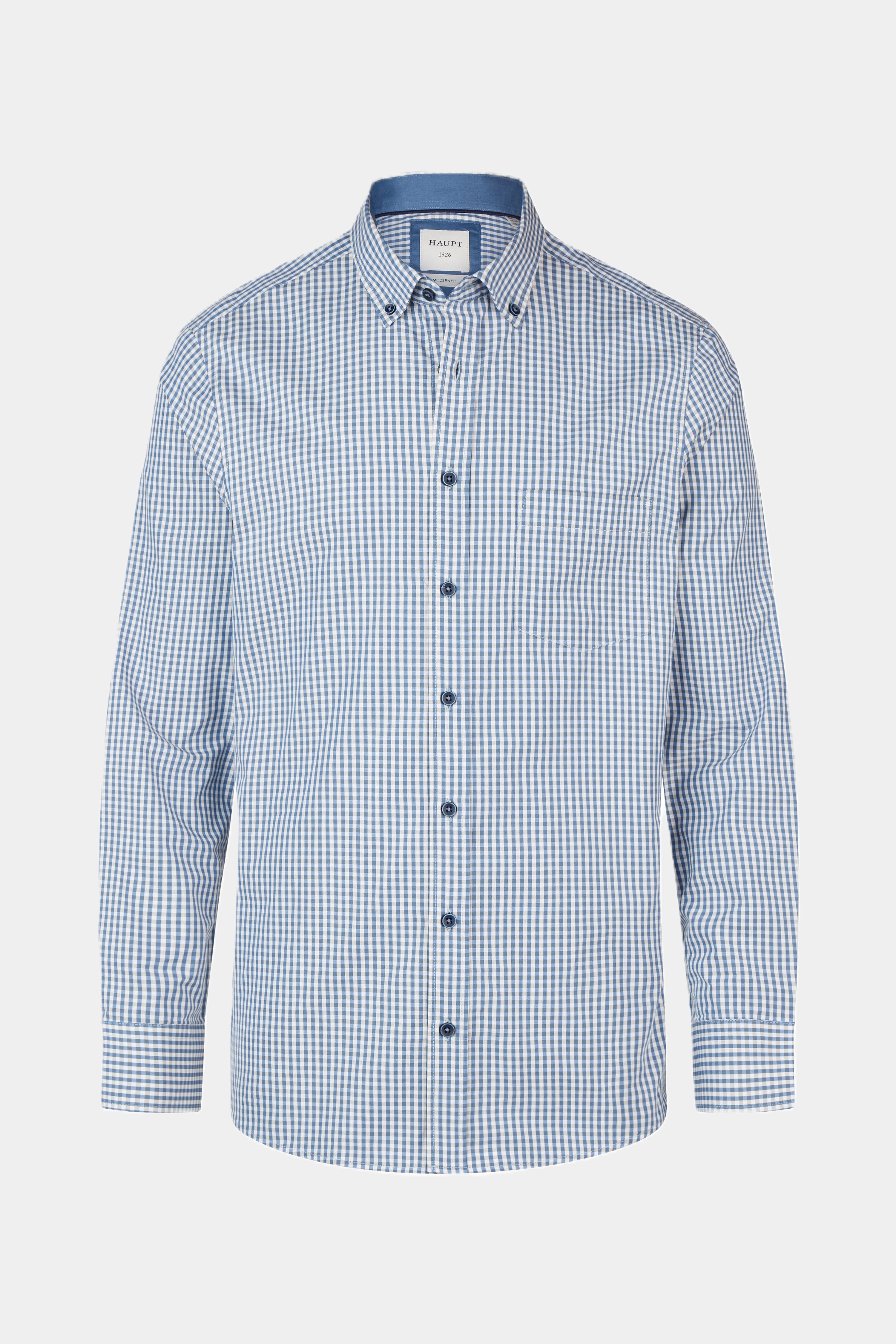 Chemise pour homme en coton BLEU GRIS