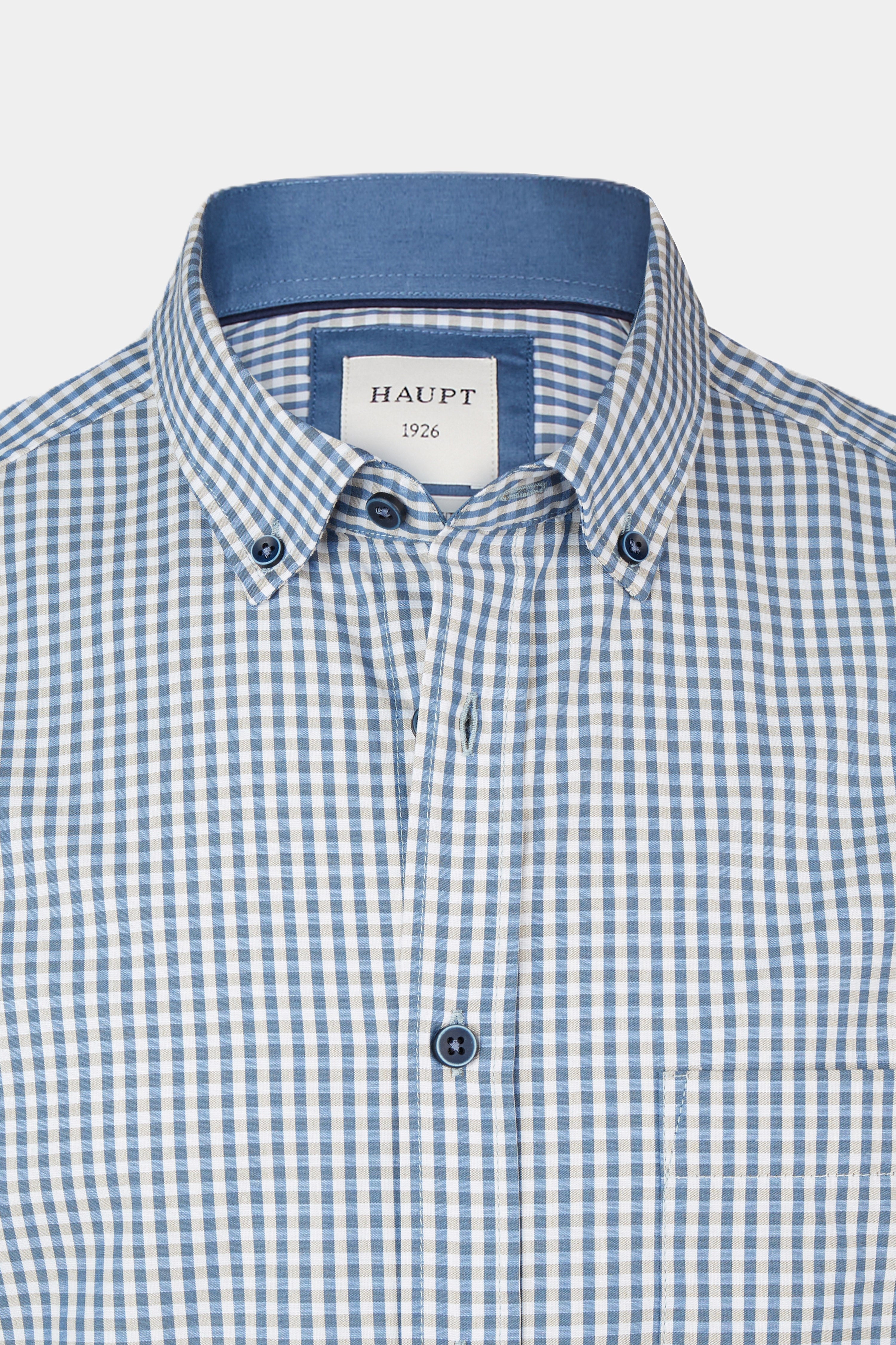 Chemise pour homme en coton BLEU GRIS