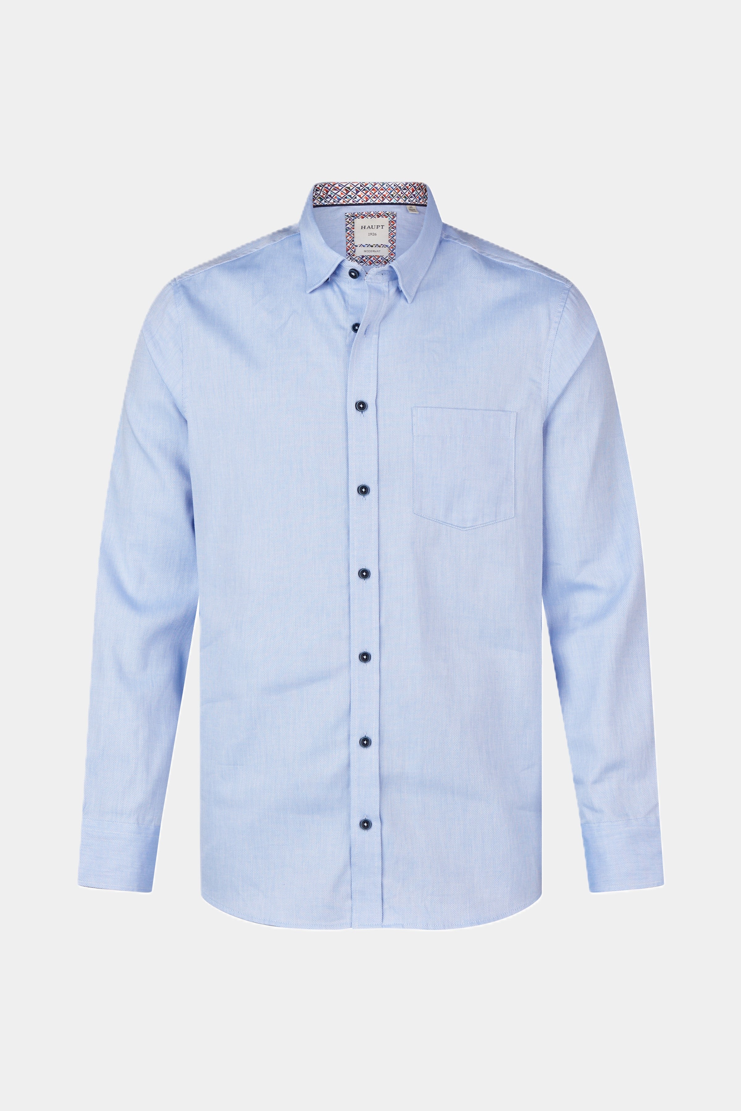 Baumwoll-Herrenhemd LIGHT BLUE
