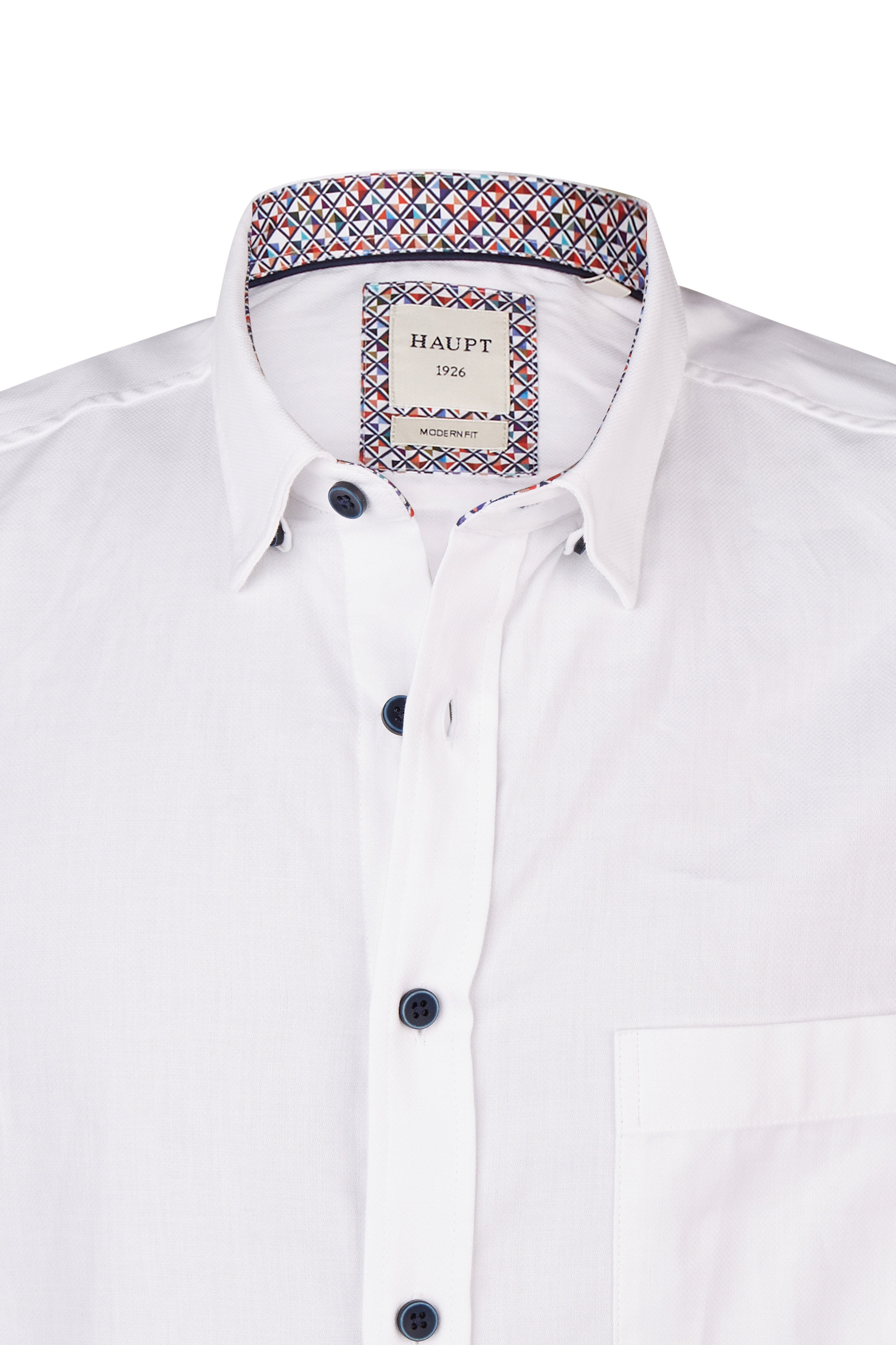 Baumwoll-Herrenhemd WHITE