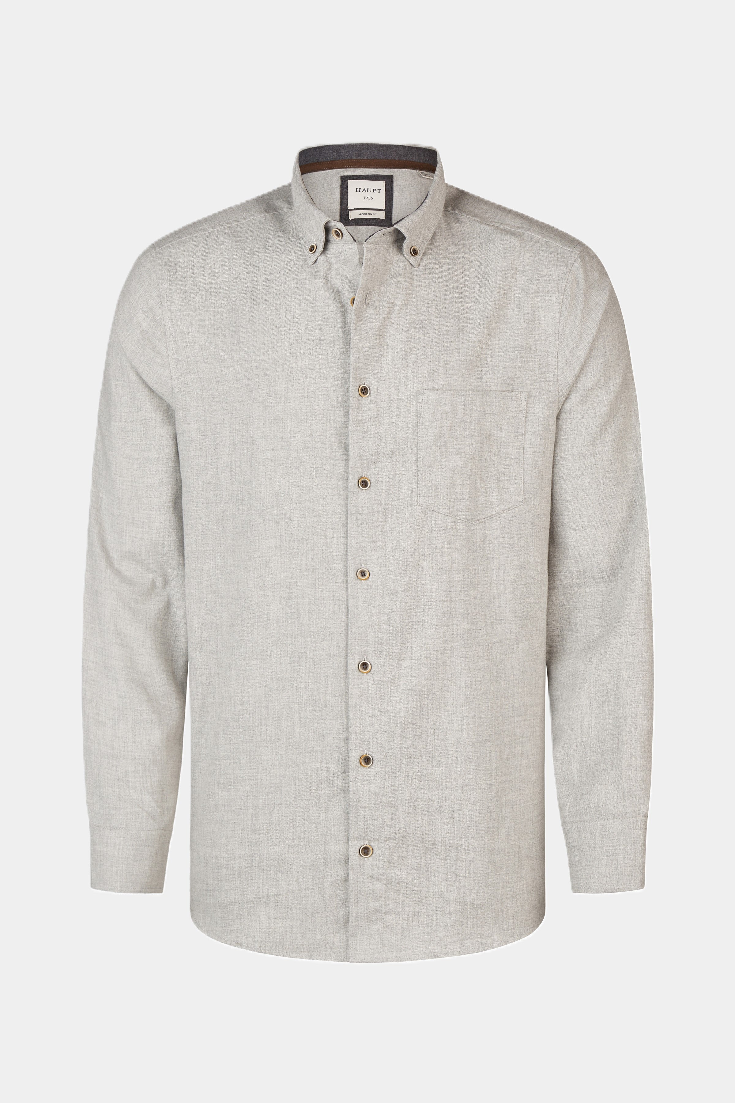 Baumwoll-Herrenhemd LIGHT GREY