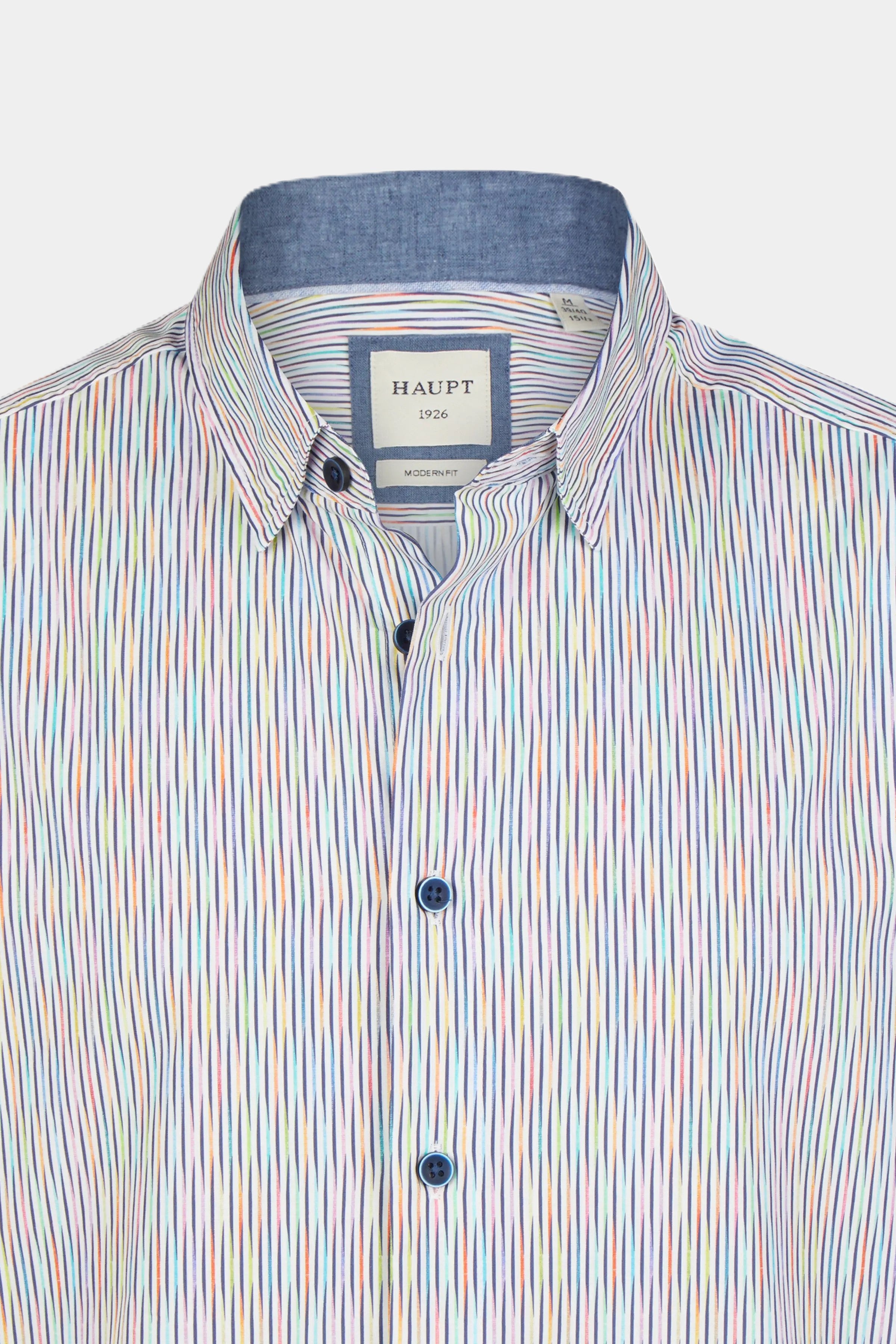 Baumwoll-Herrenhemd multicolor
