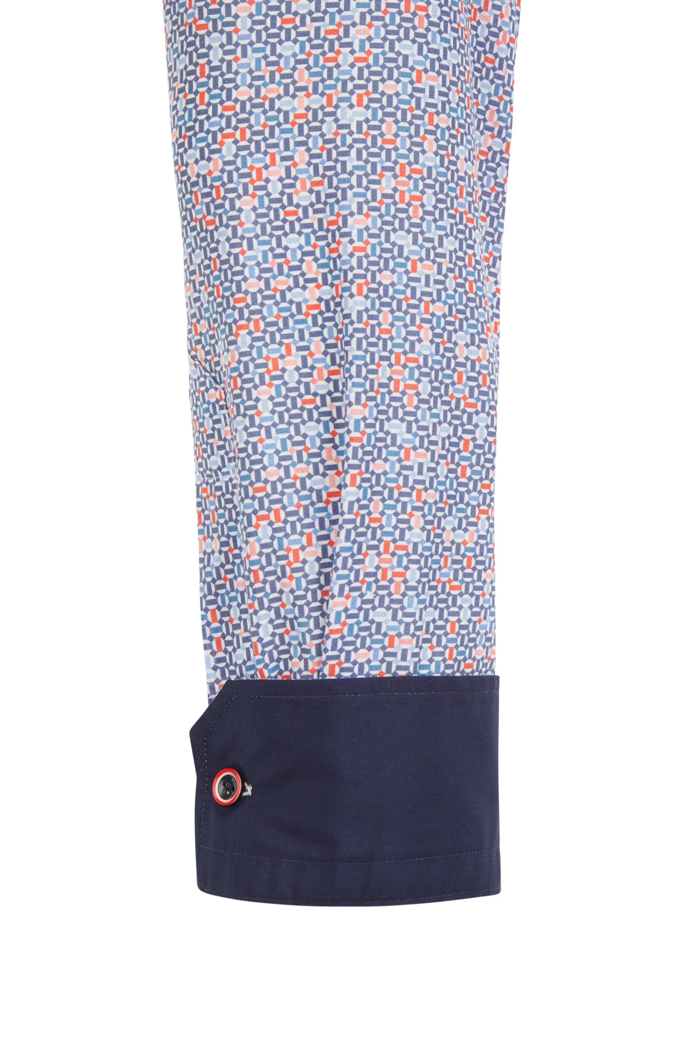 Baumwoll-Herrenhemd navy print Haupt