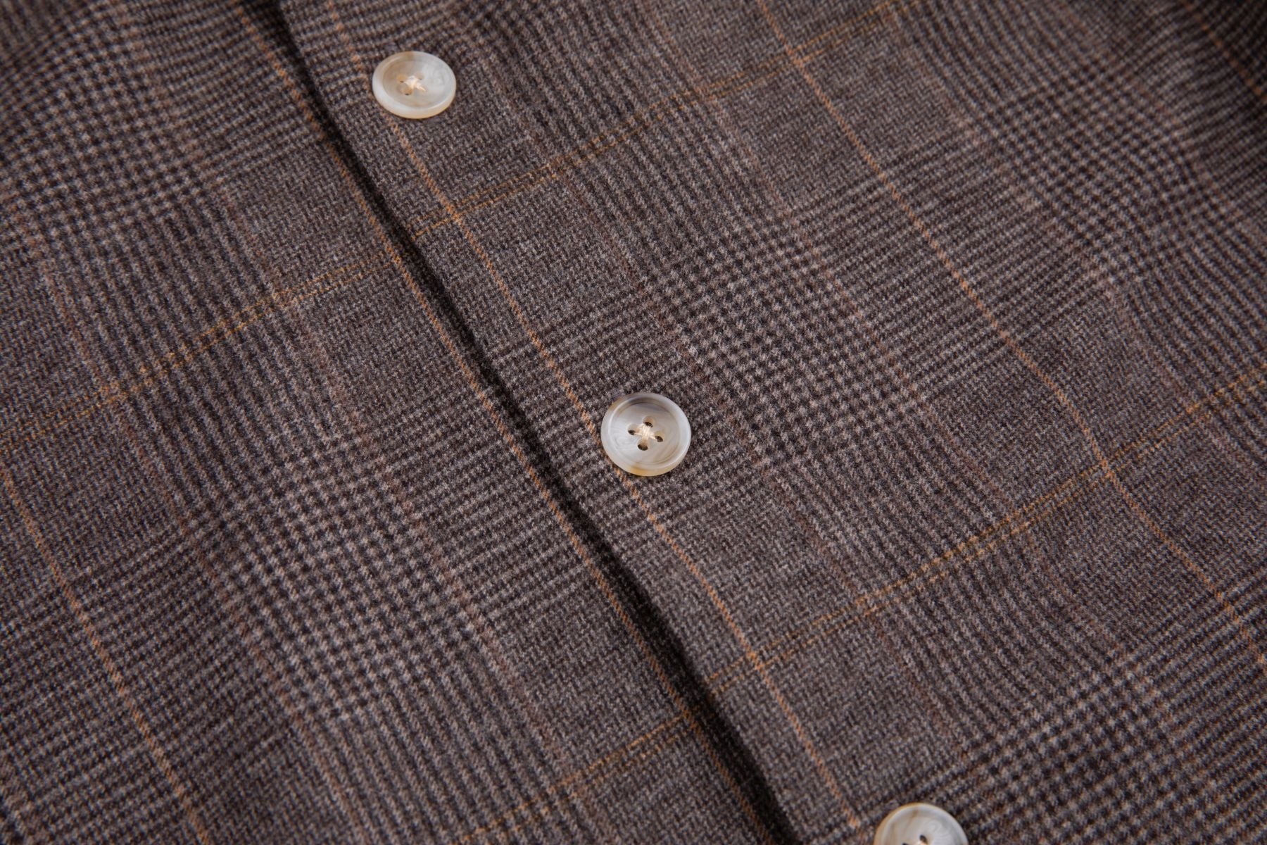 Geruite Lange Mouwen Shirt BRUIN