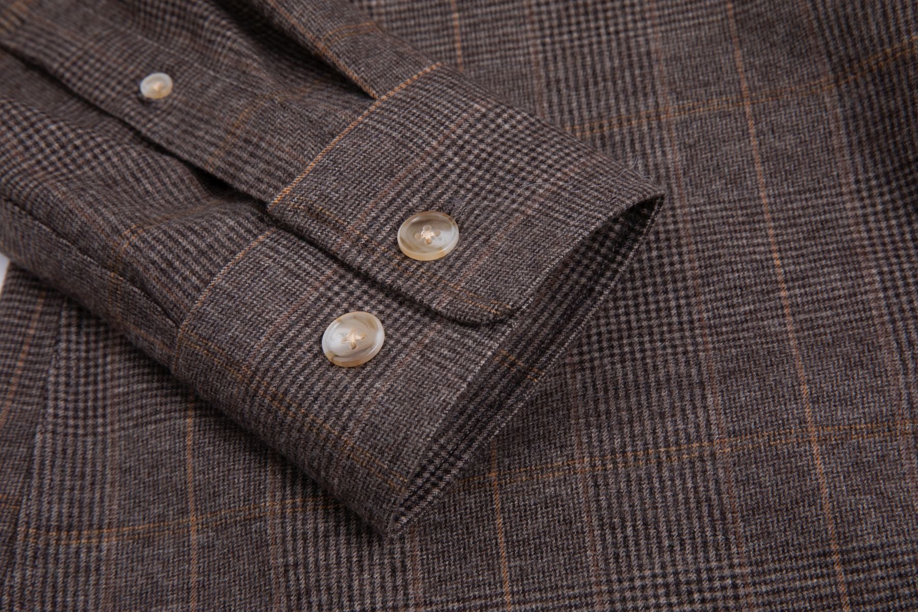Geruite Lange Mouwen Shirt BRUIN
