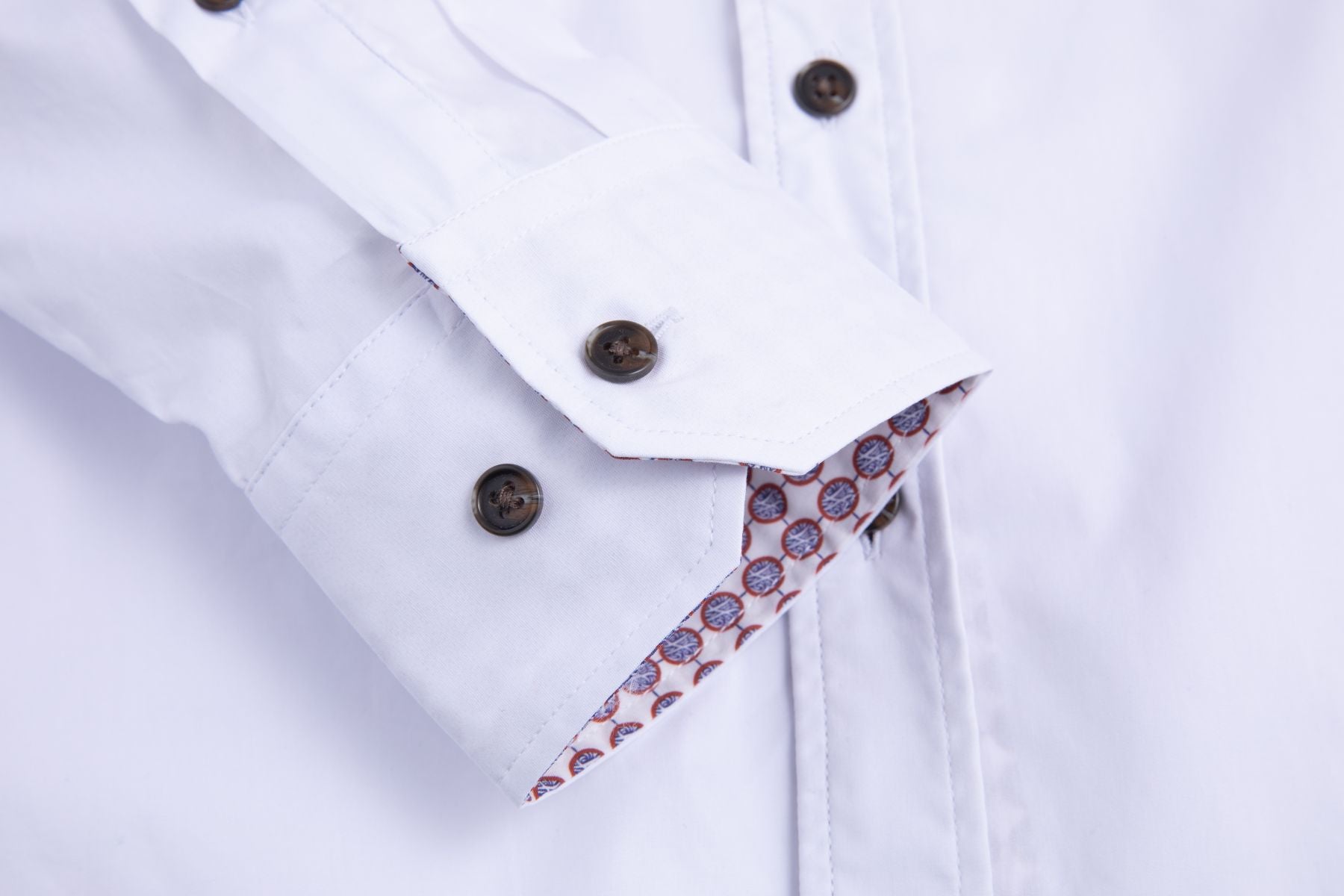 Baumwoll Herrenhemd WHITE