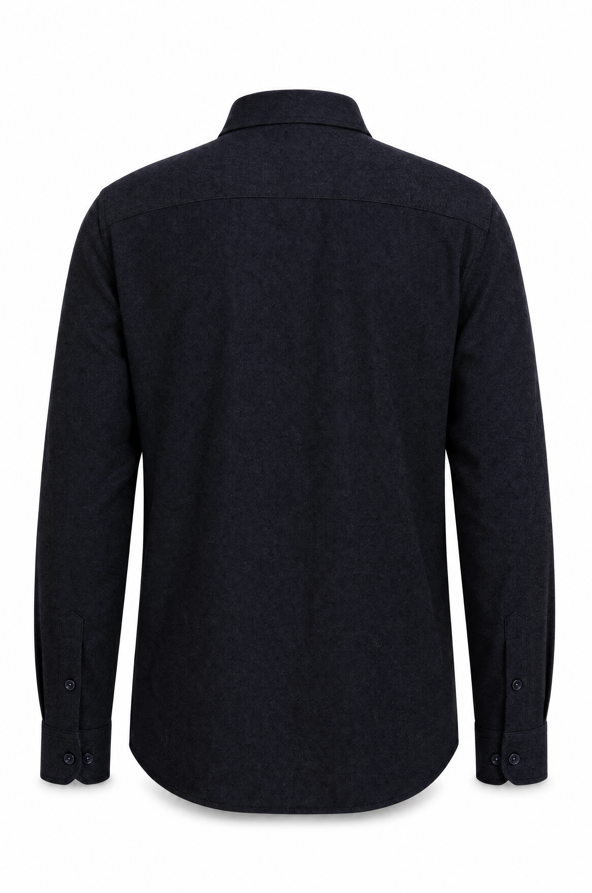Flanell Regular Fit Herrenhemd Langarm in Marine ideal Frühling