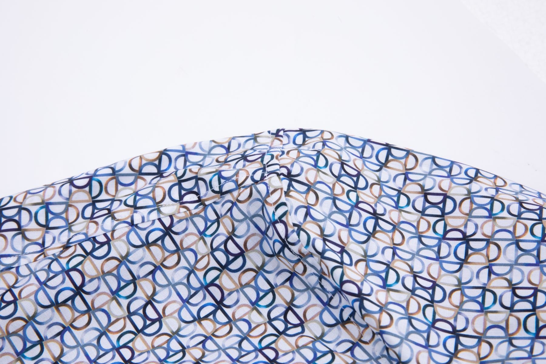 Chemise pour hommes en coton géométrique MULTICOLOR