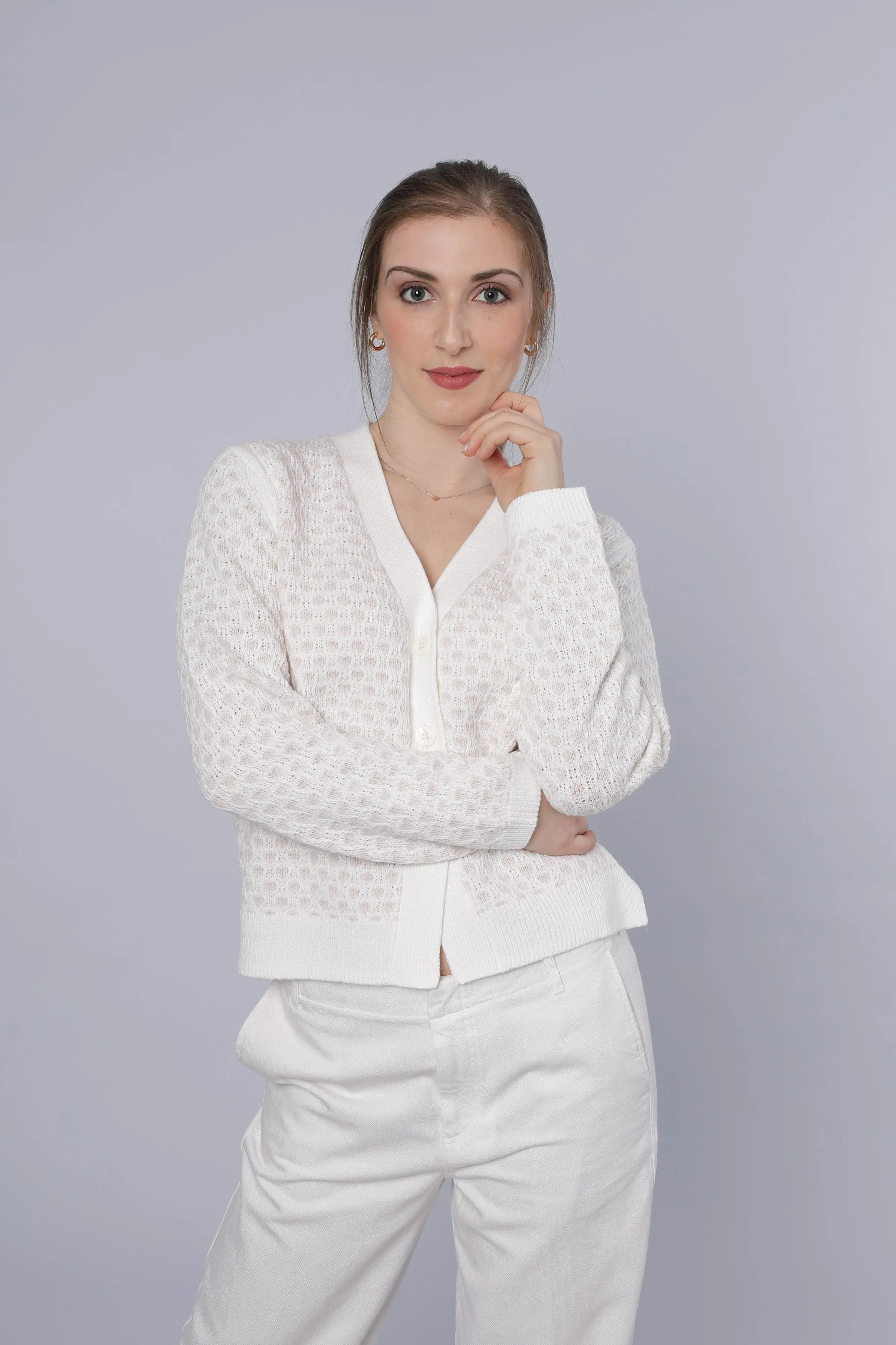 Strickjacke SAND six-o-seven