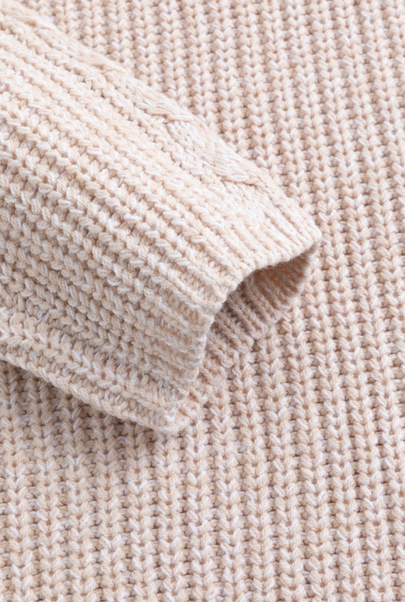 Damen Regular Strickpullover mit Patentmuster und Kabelstrick 6o7