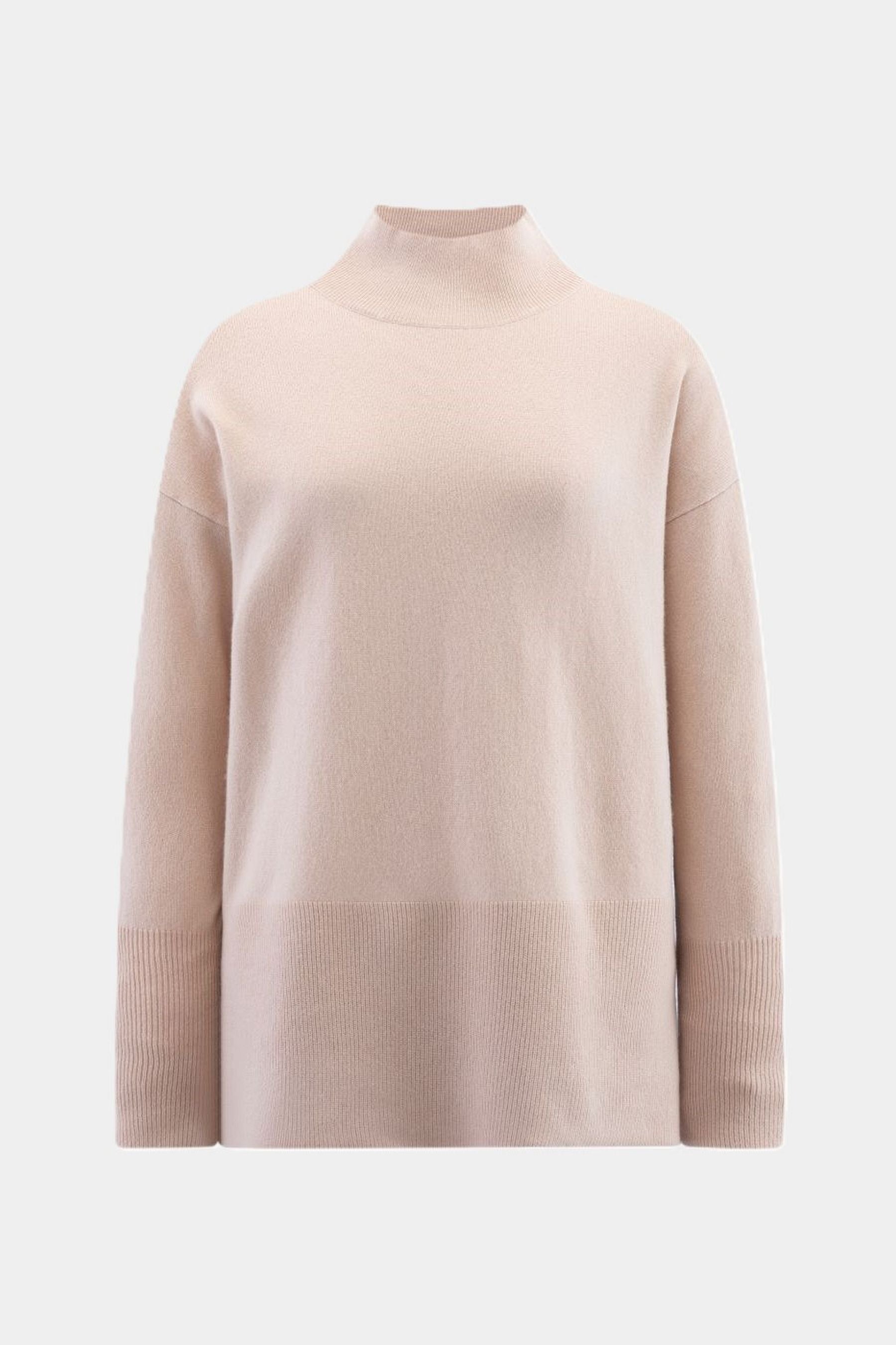 Knitted sweater with stand-up collar MARZIPAN