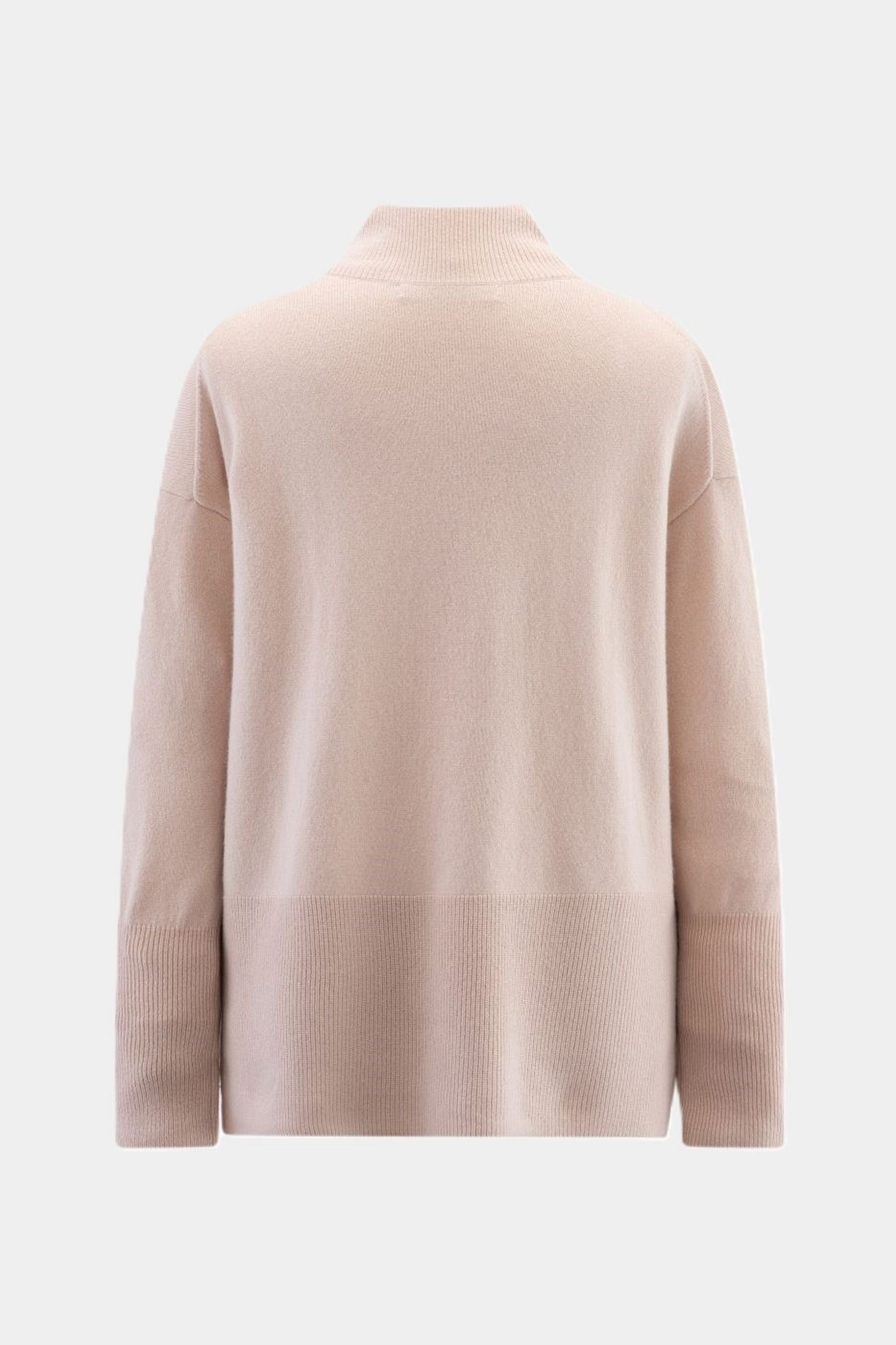 Knitted sweater with stand-up collar MARZIPAN