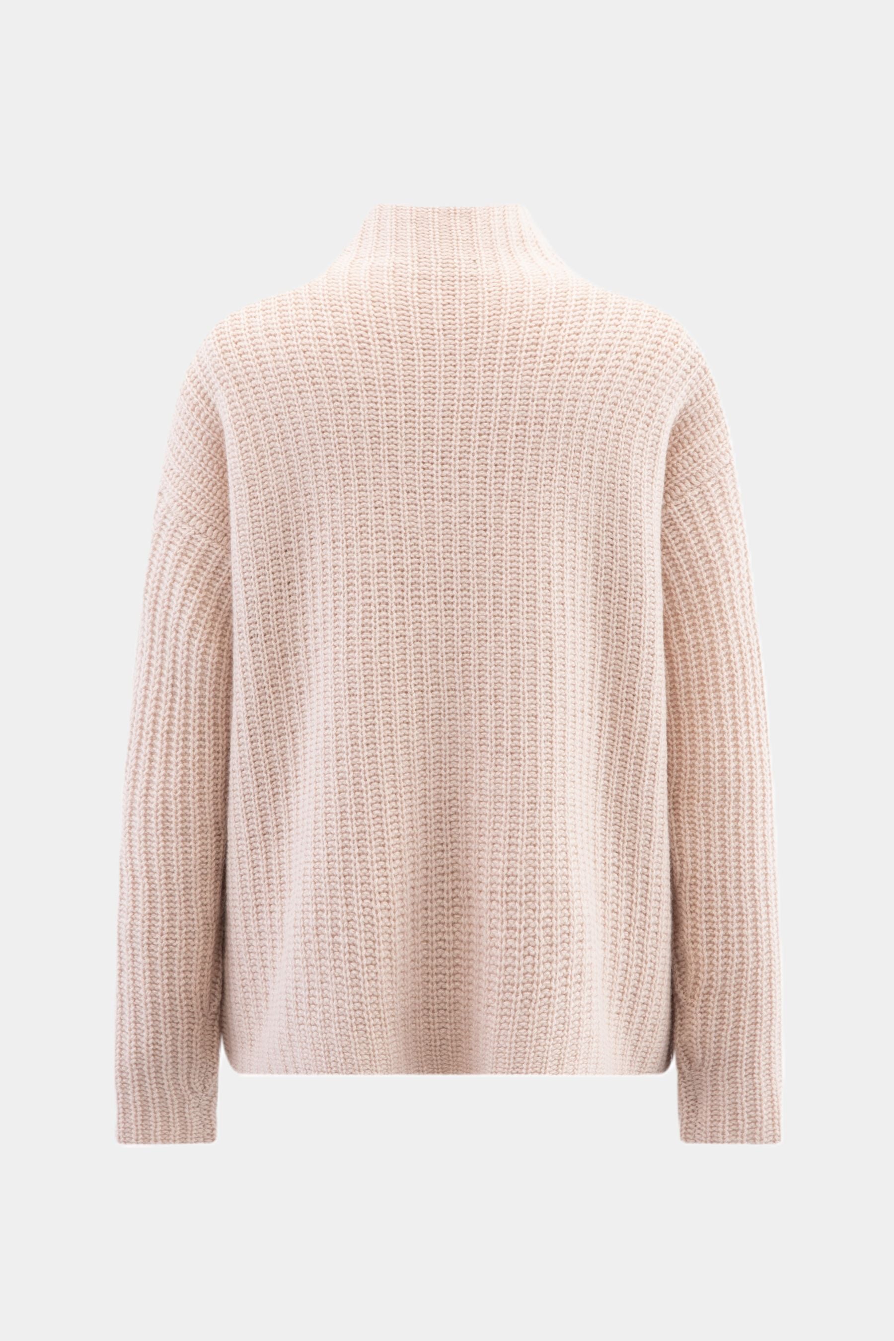 Knitted sweater with stand-up collar MARZIPAN
