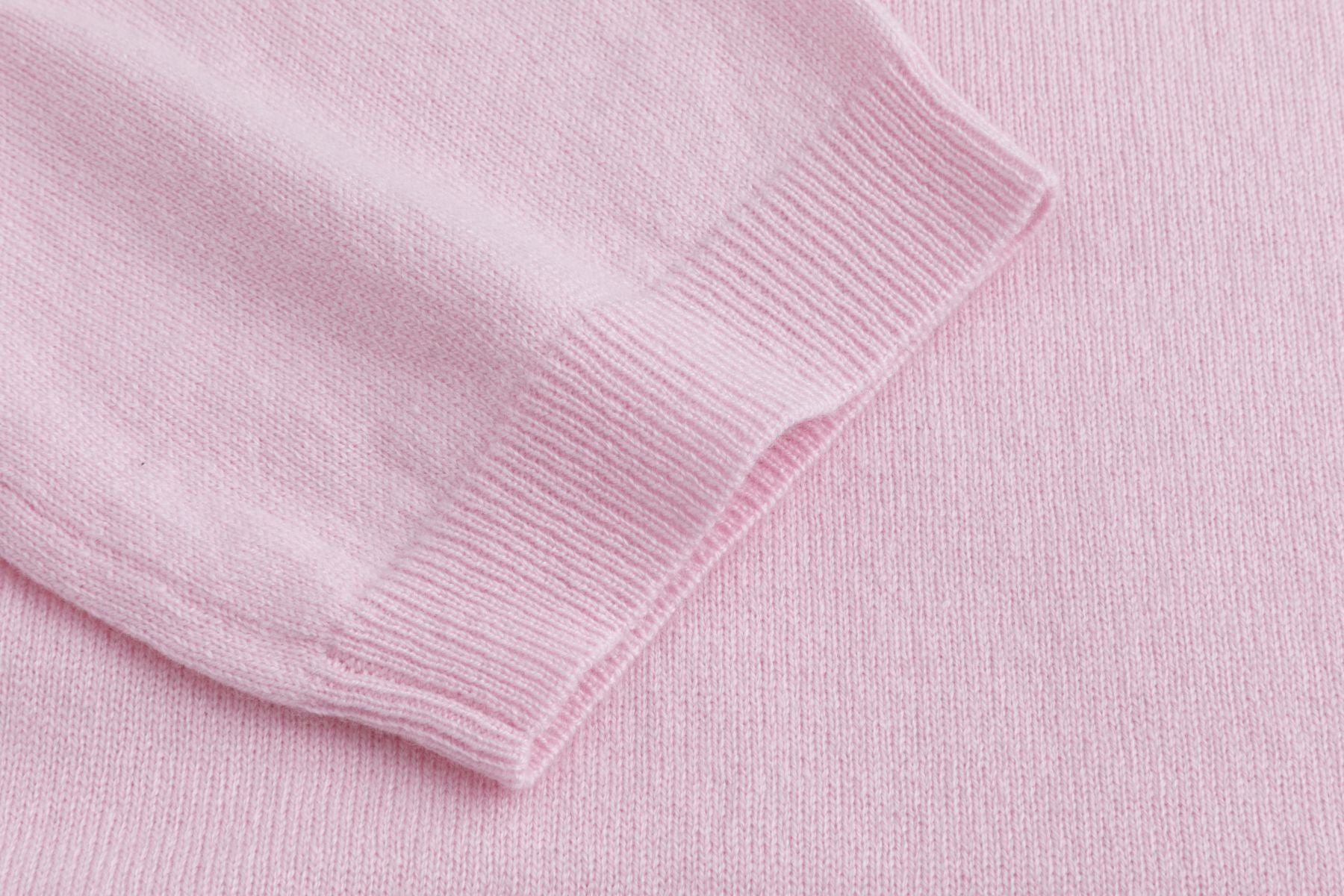 Woll-Kurzarm-Strickpullover PALE ROSA