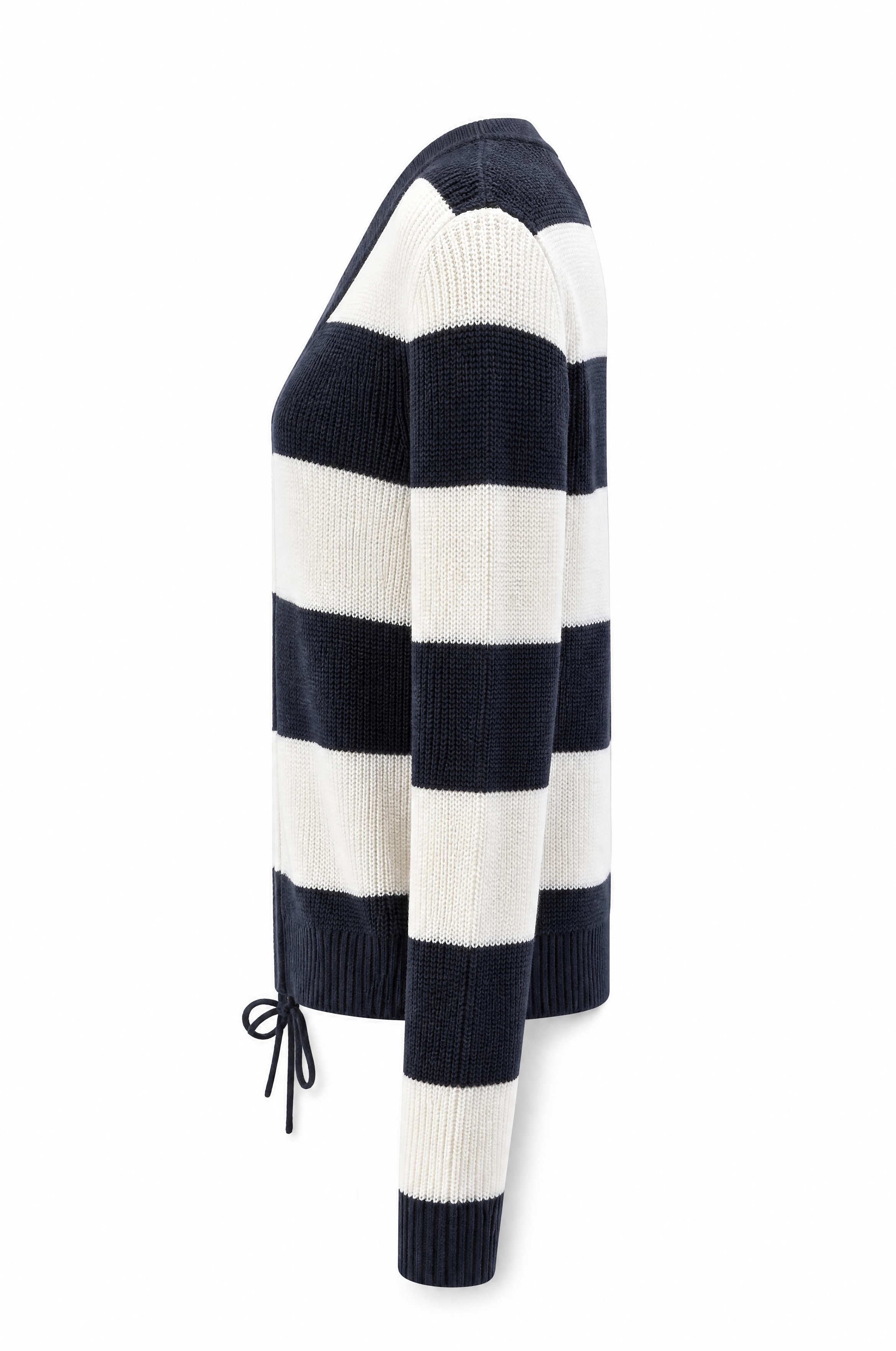 Strickjacke im maritimen Look und V-Ausschnitt aus Wolle ideal Frühling