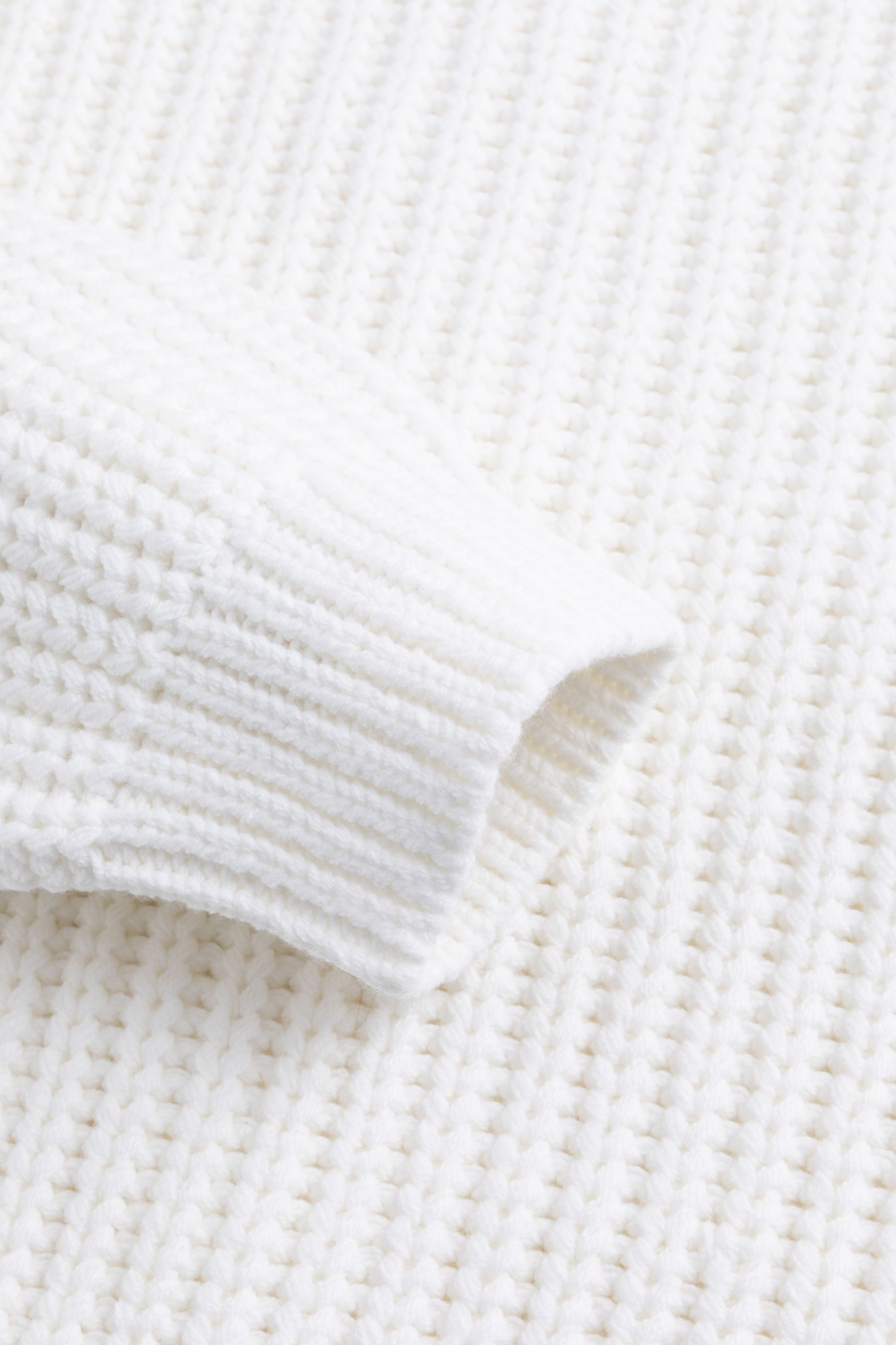 Cassis Strickpullover mit Stehkragen WHITE