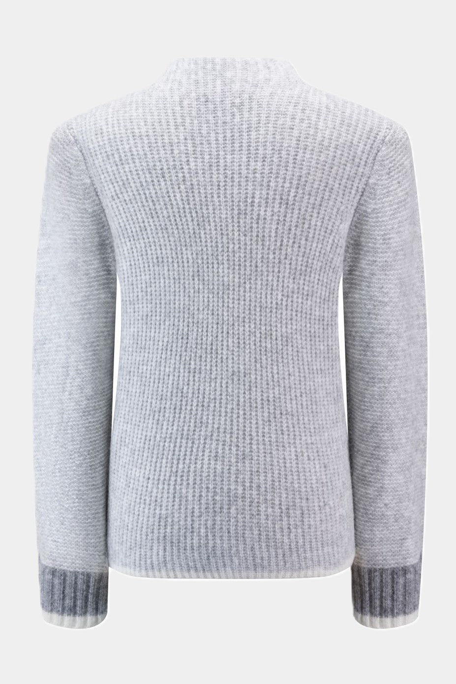 Strickpullover mit Strukturstrick LIGHT GREY