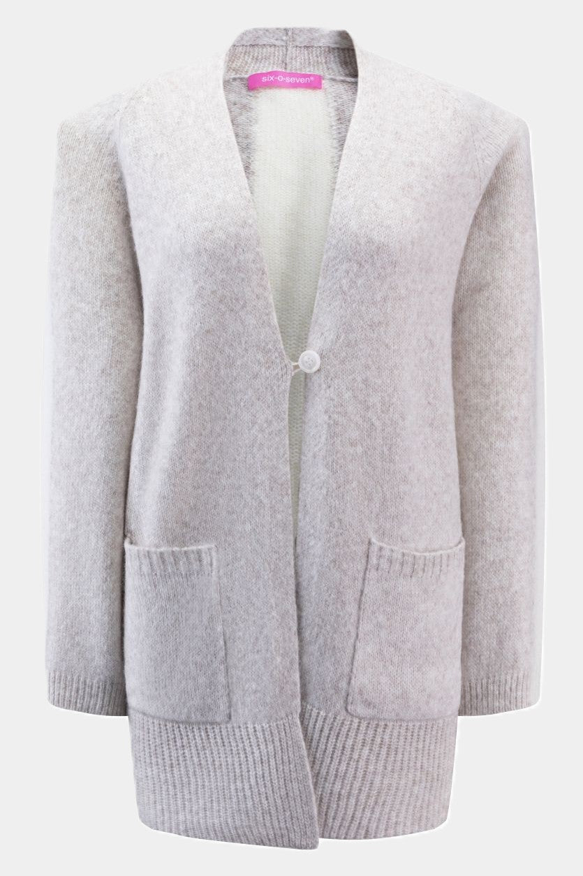 Cardigan with a contrast stripe KITT