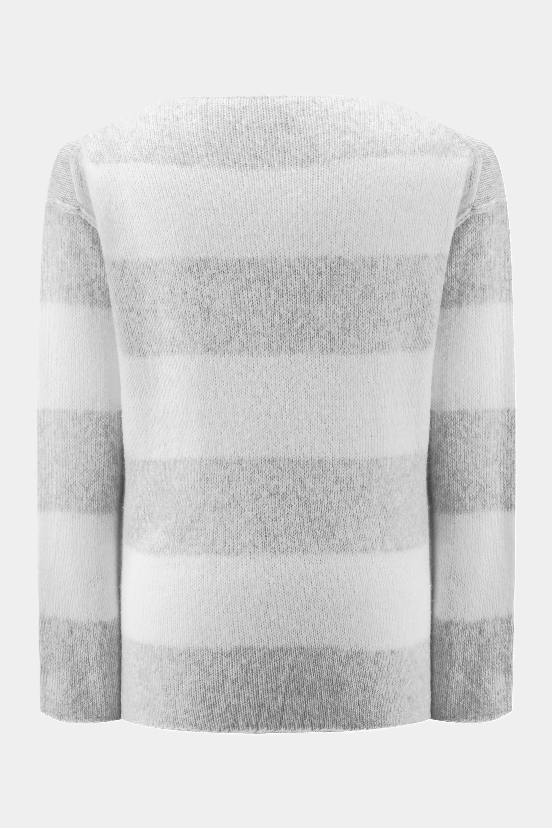 Strickpullover mit Blockstreifen LIGHT GREY