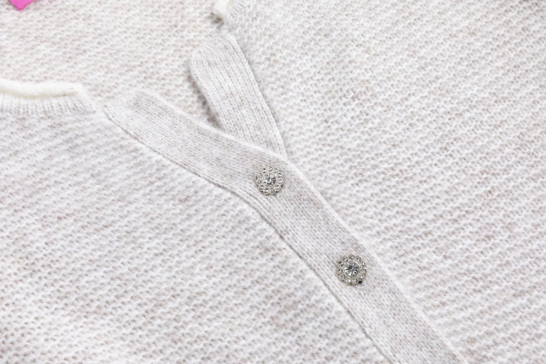Cardigan with sparkling glitter buttons KITT