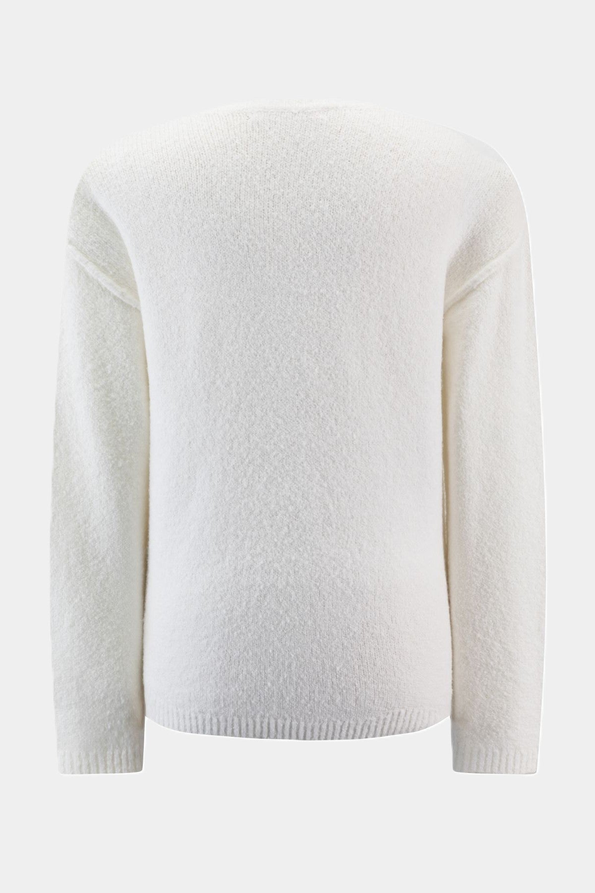 Trui met "Ibiza" pailletten opschrift OFF WHITE