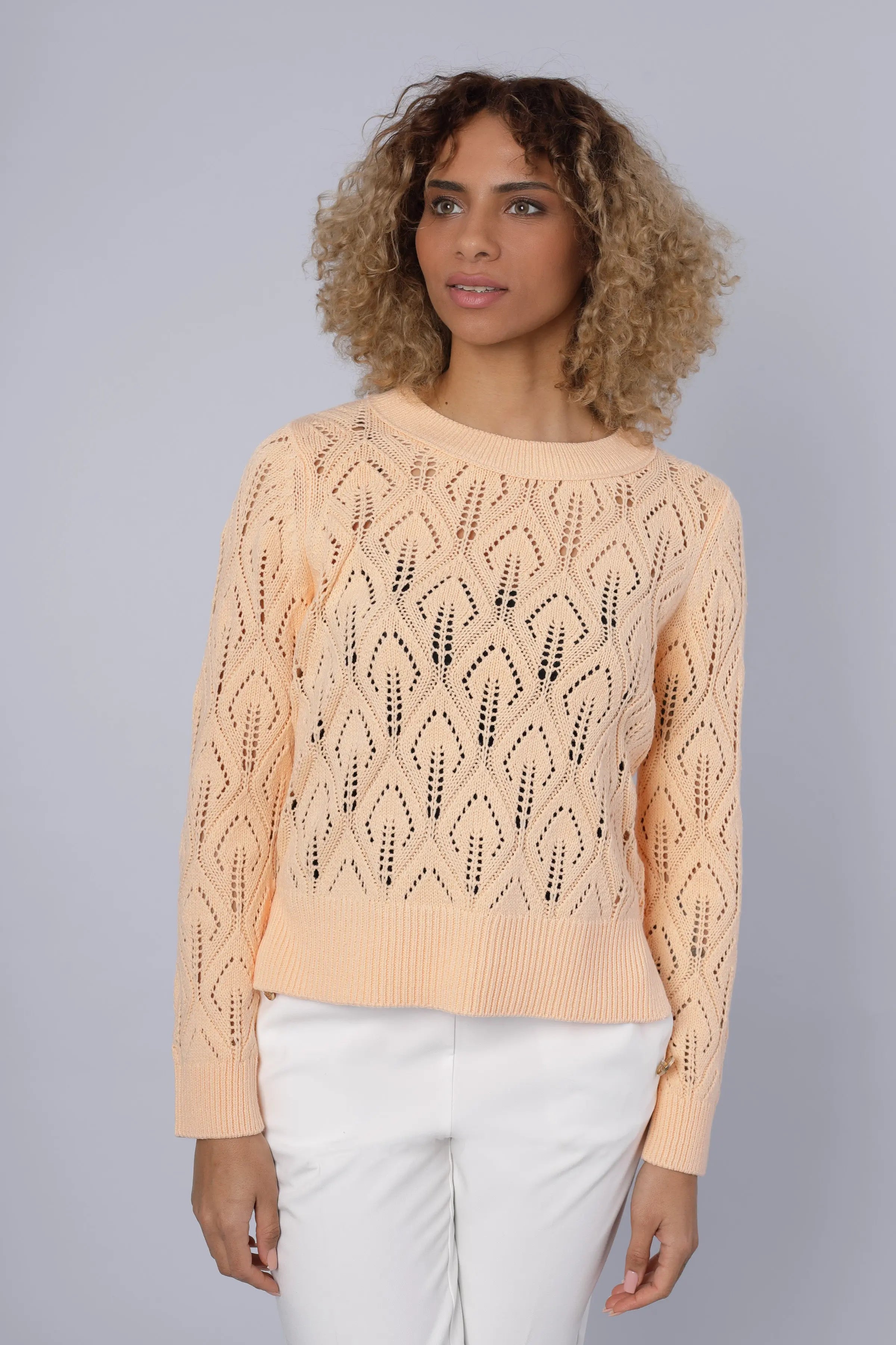 Strickpullover peach sorbet Cassis