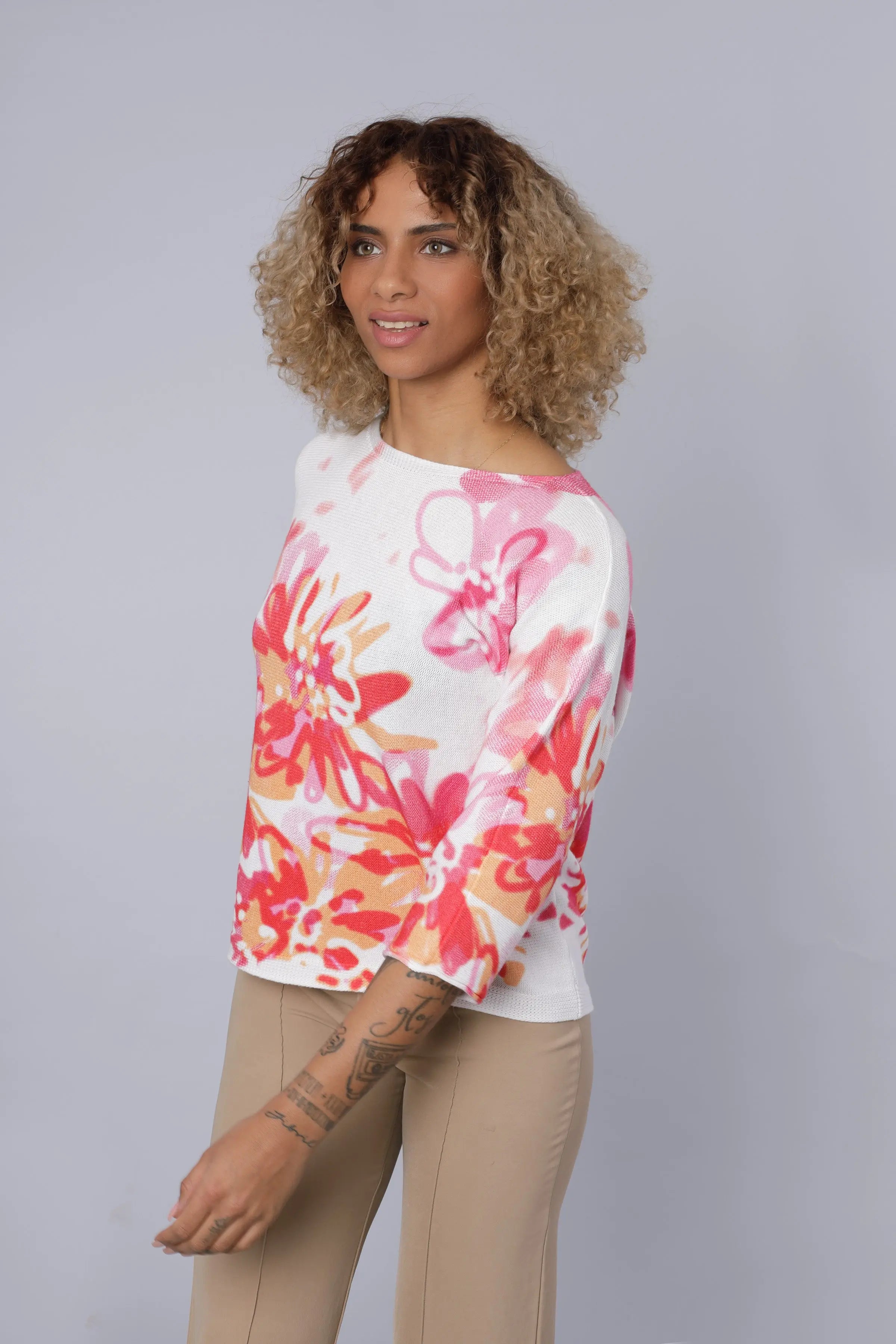 Baumwollpullover coral Cassis