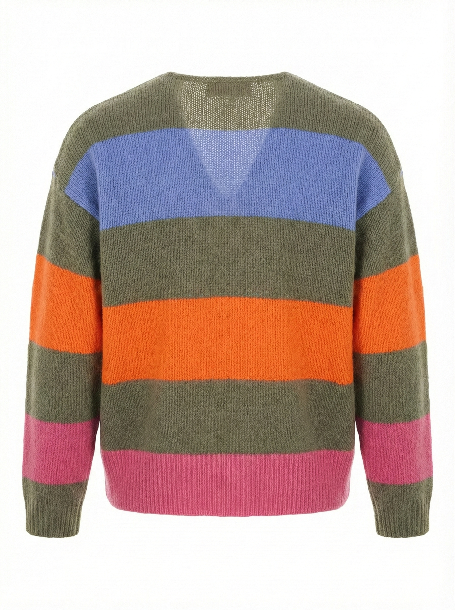 Six-o-Seven kleurrijke gestreepte trui - OLIVE