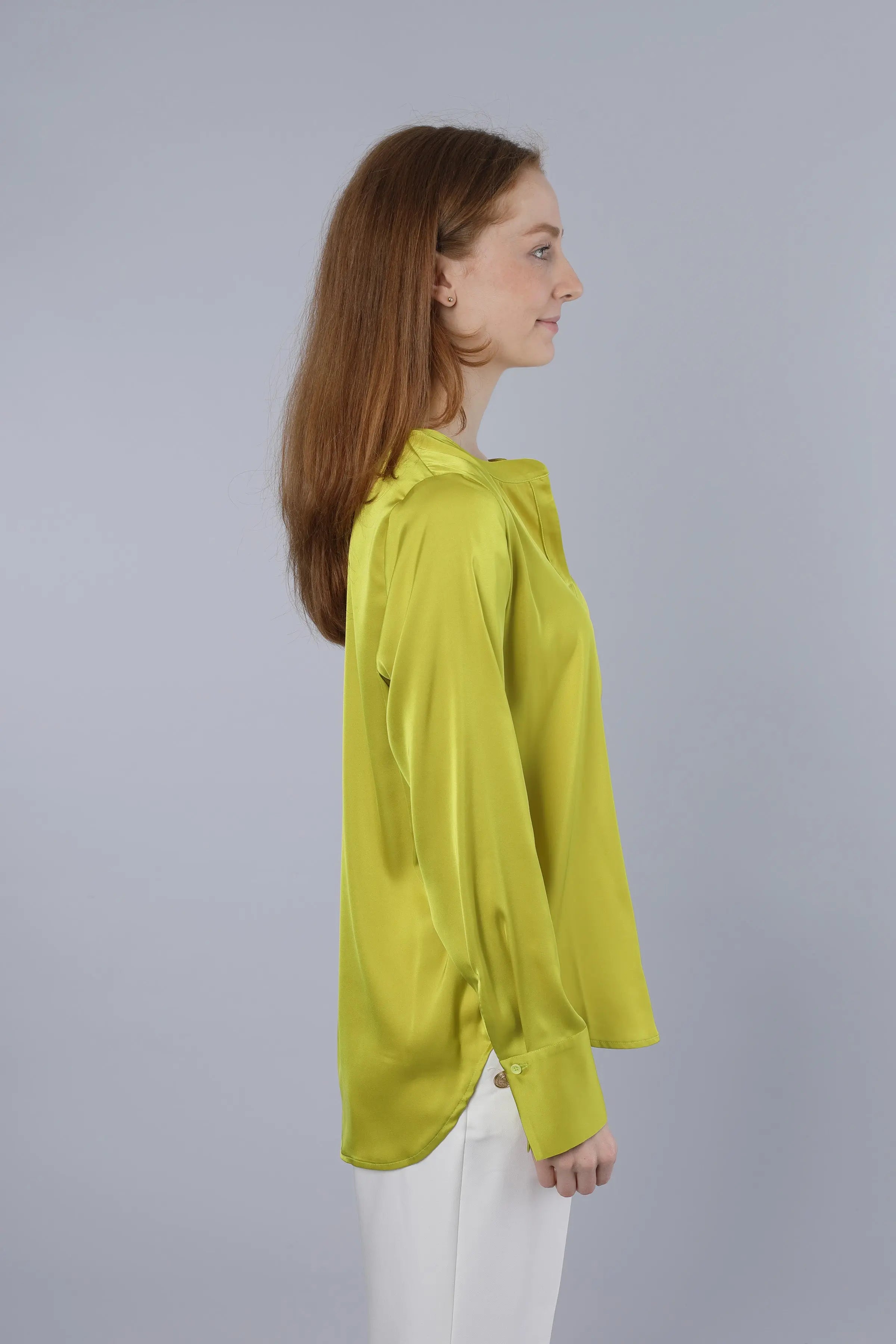 Leichte Bluse LIME GREEN Nadine H