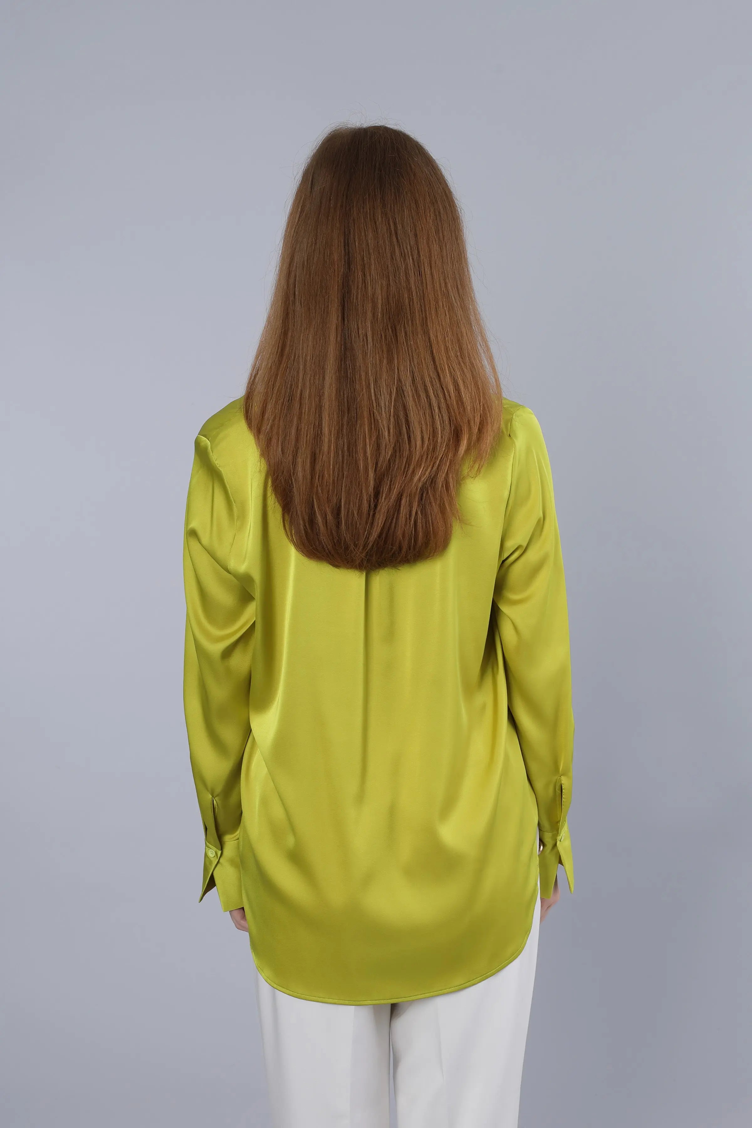 Leichte Bluse LIME GREEN Nadine H