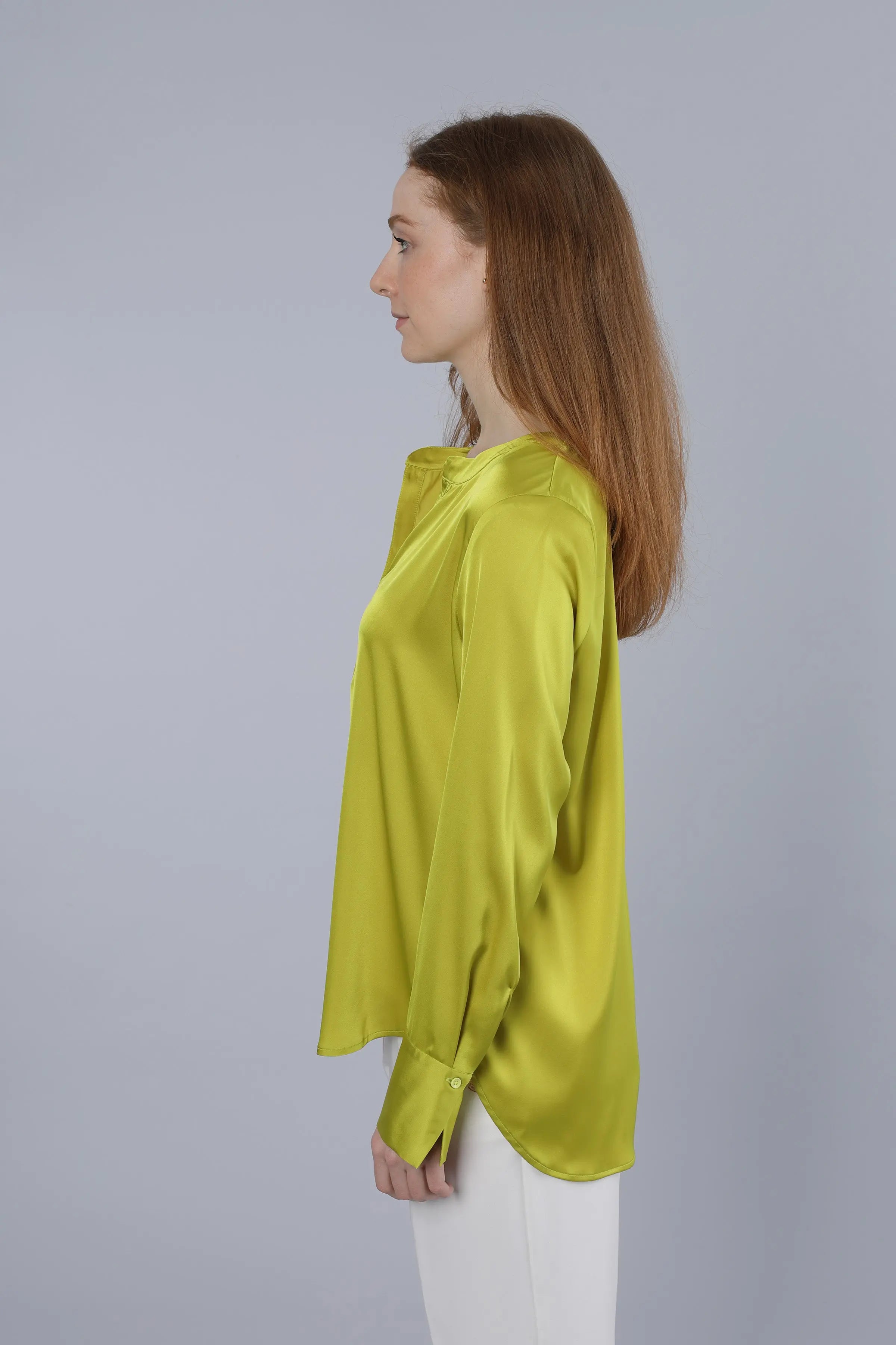 Leichte Bluse LIME GREEN Nadine H