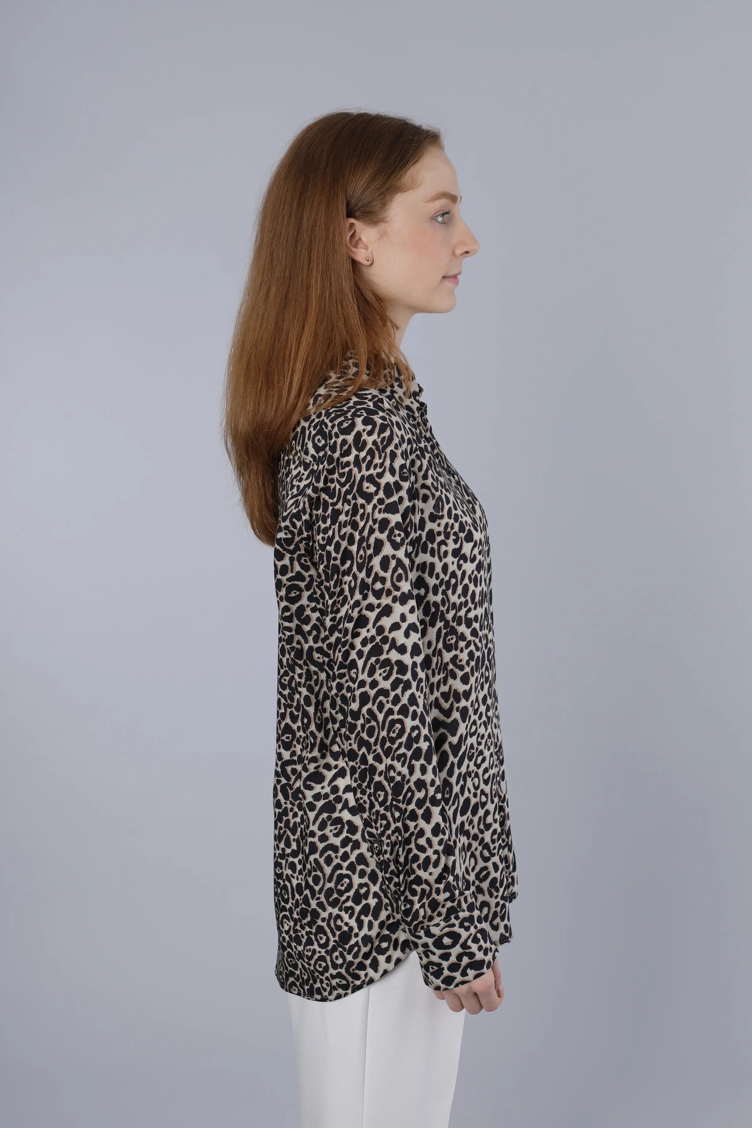 Leopardenbluse TAUPE Nadine H