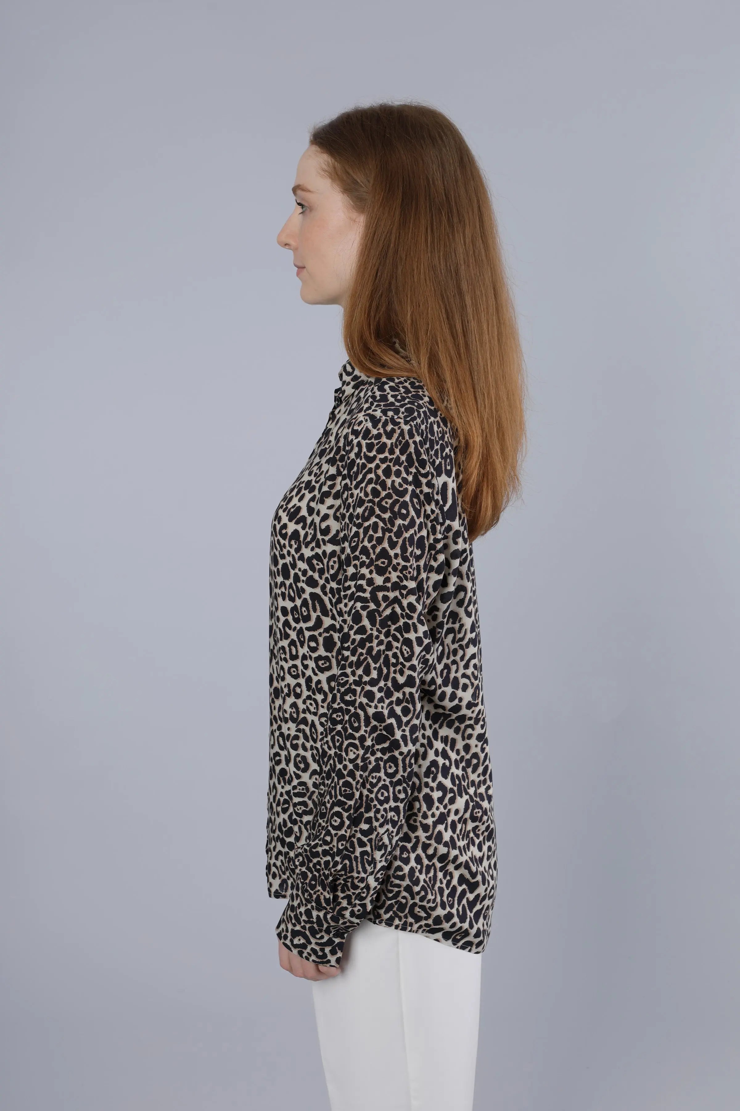 Leopardenbluse TAUPE Nadine H