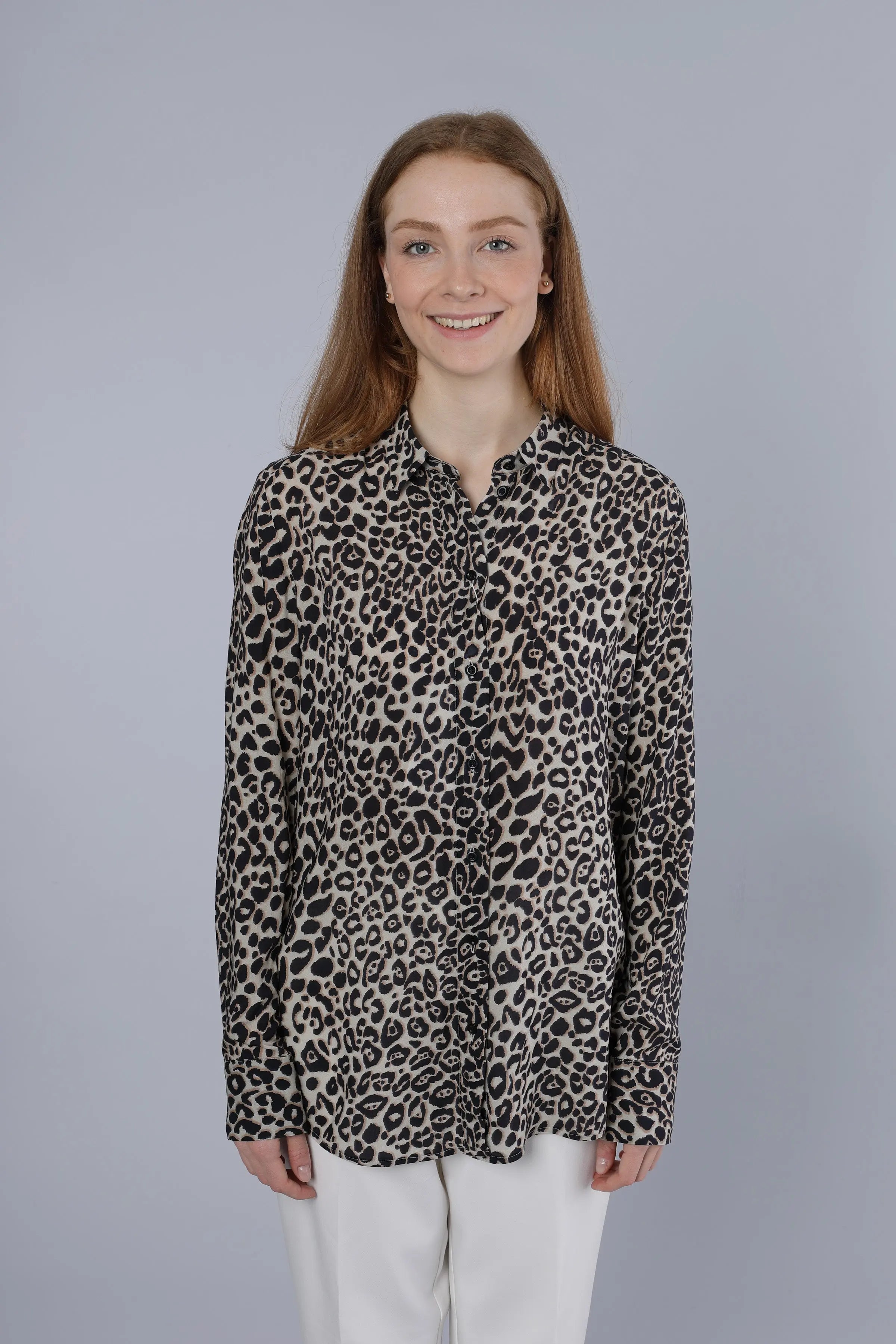 Leopardenbluse TAUPE Nadine H