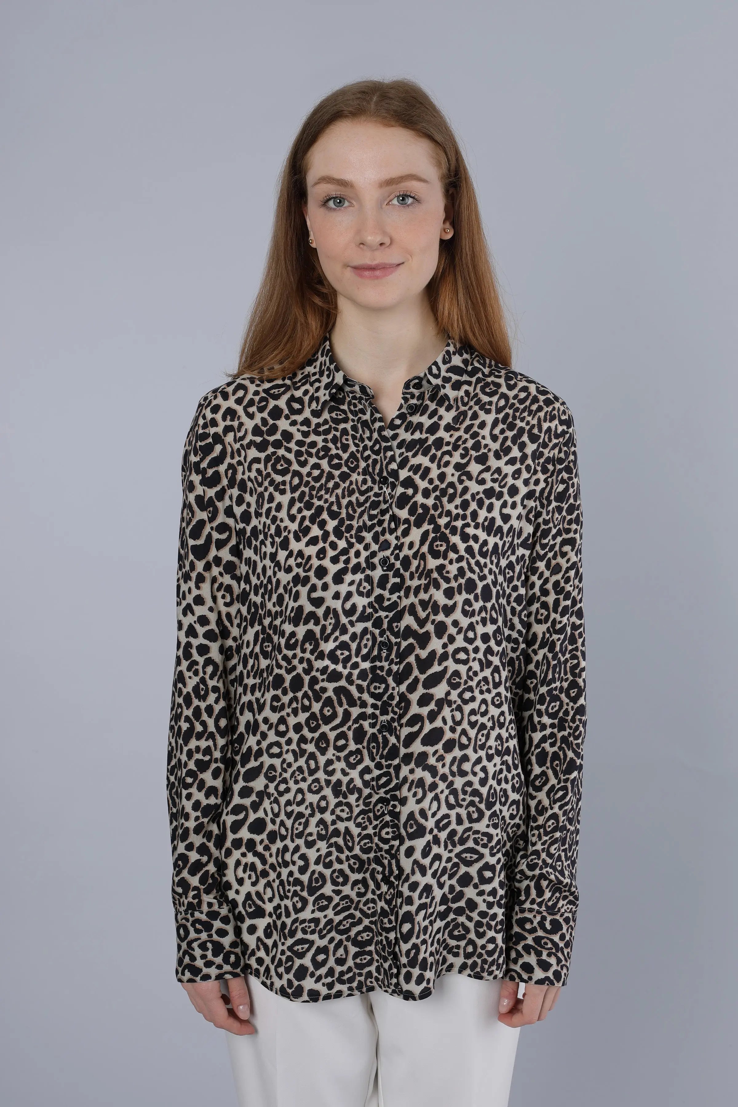 Leopardenbluse TAUPE Nadine H