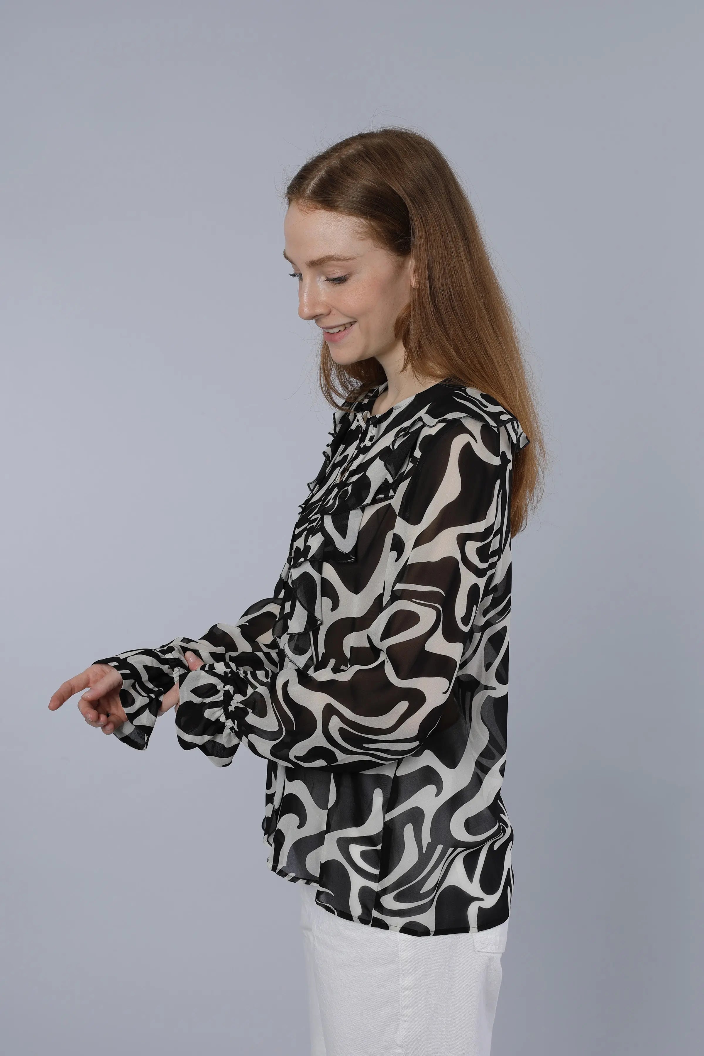 Leichte Bluse BLACK Nadine H