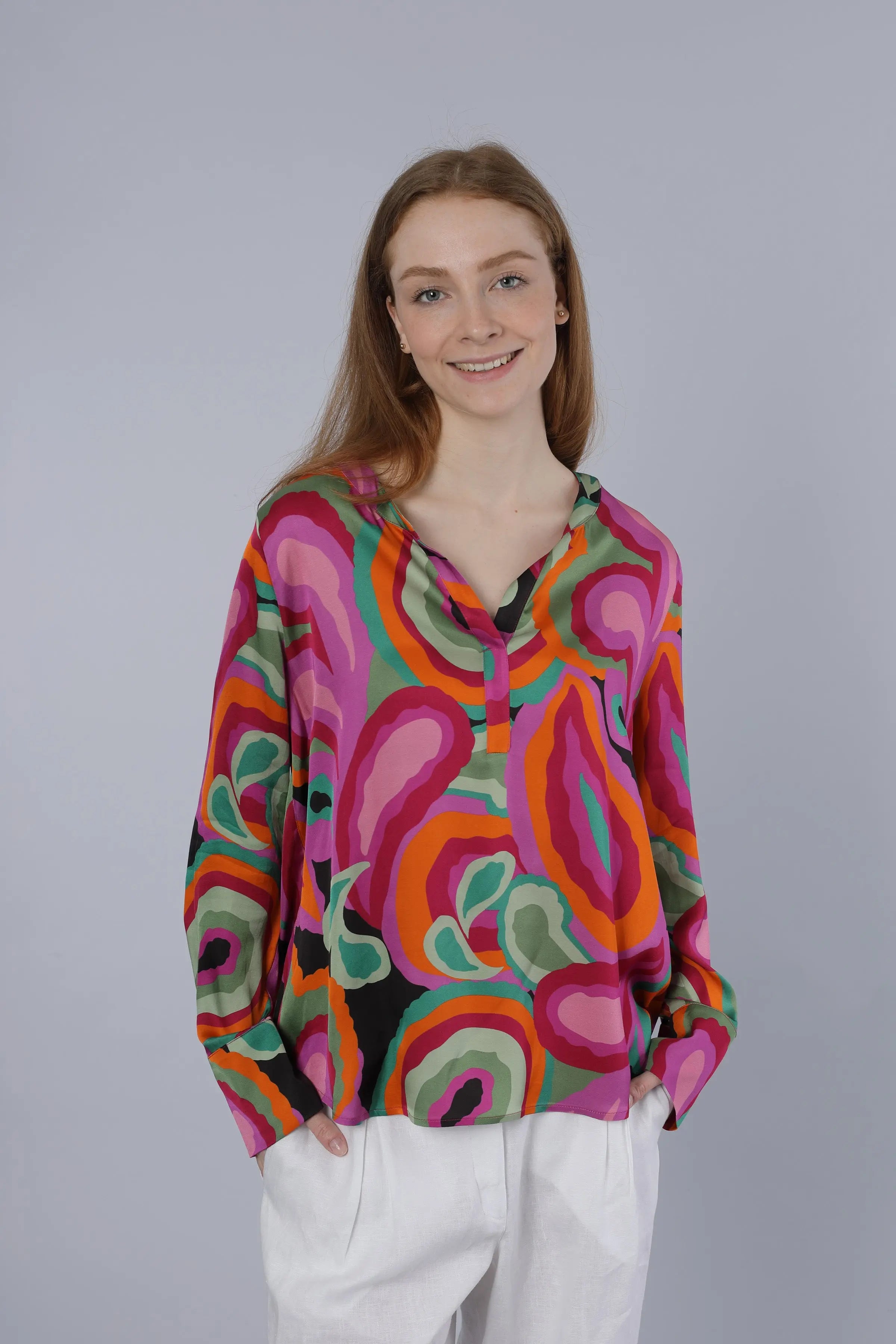 Bunte Bluse MULTICOLOR Nadine H
