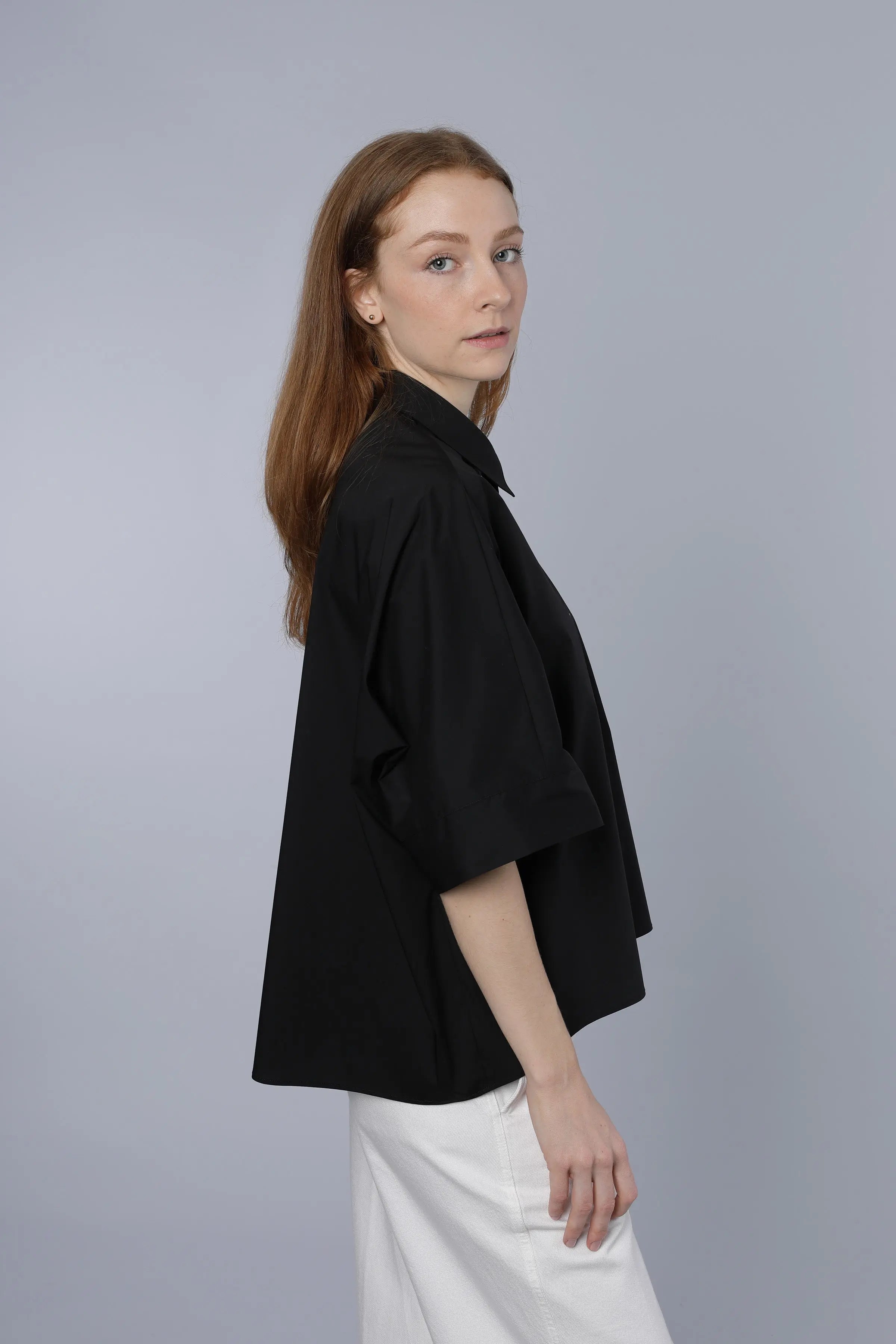 Baumwollbluse BLACK Nadine H